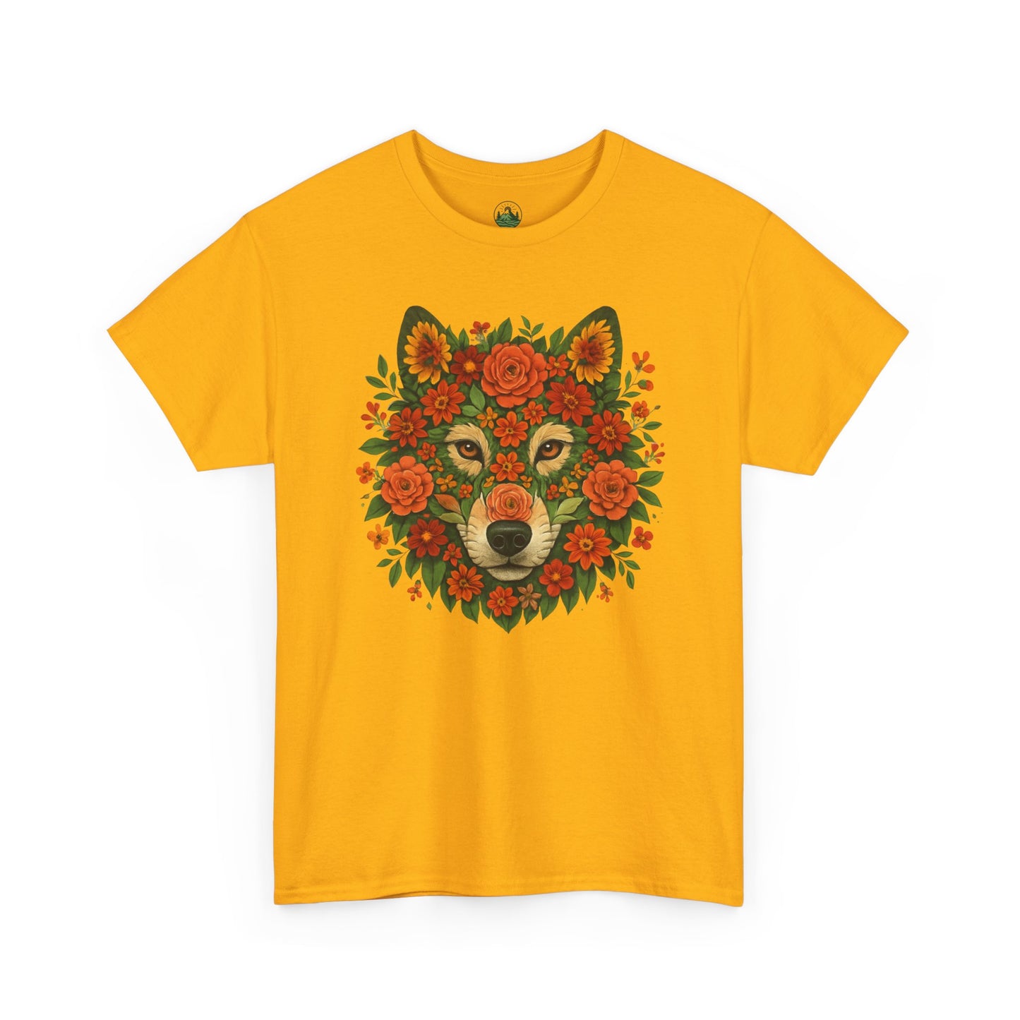 Floral Animal Portrait T-Shirt – Nature Art Aesthetic Tee