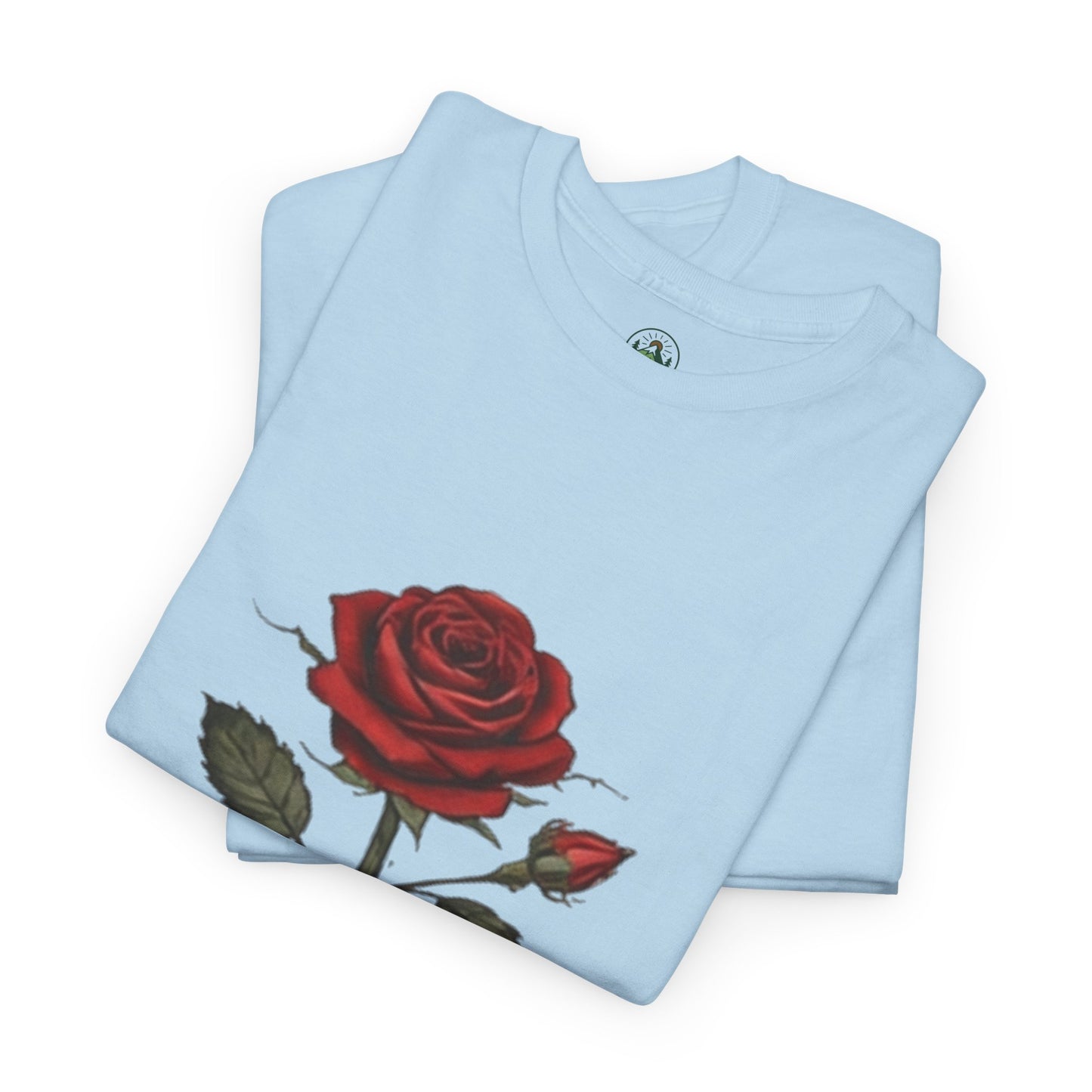 Stay Rooted Rose T-Shirt – Minimalist Nature Graphic Tee, Unisex Botanical Shirt, Nature Lover Gift