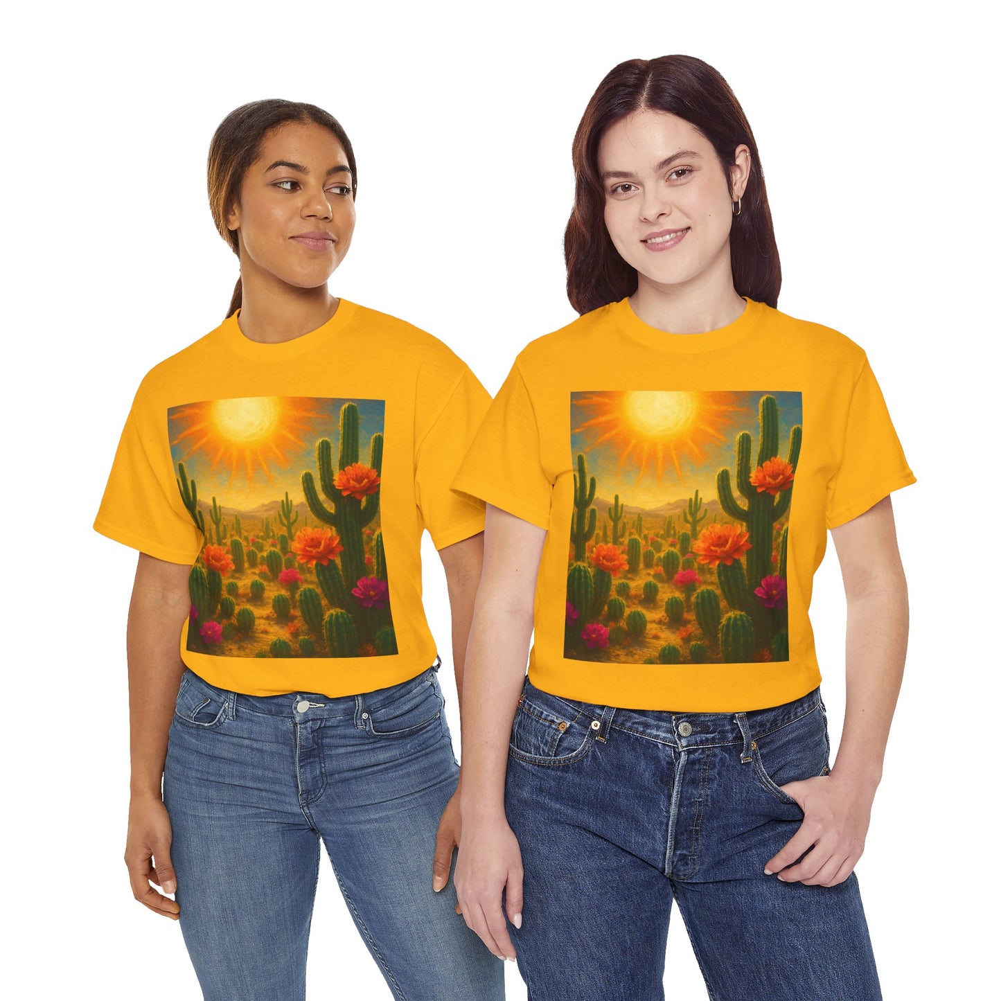 Desert Bloom T-Shirt – Minimalist Nature Aesthetic Tee