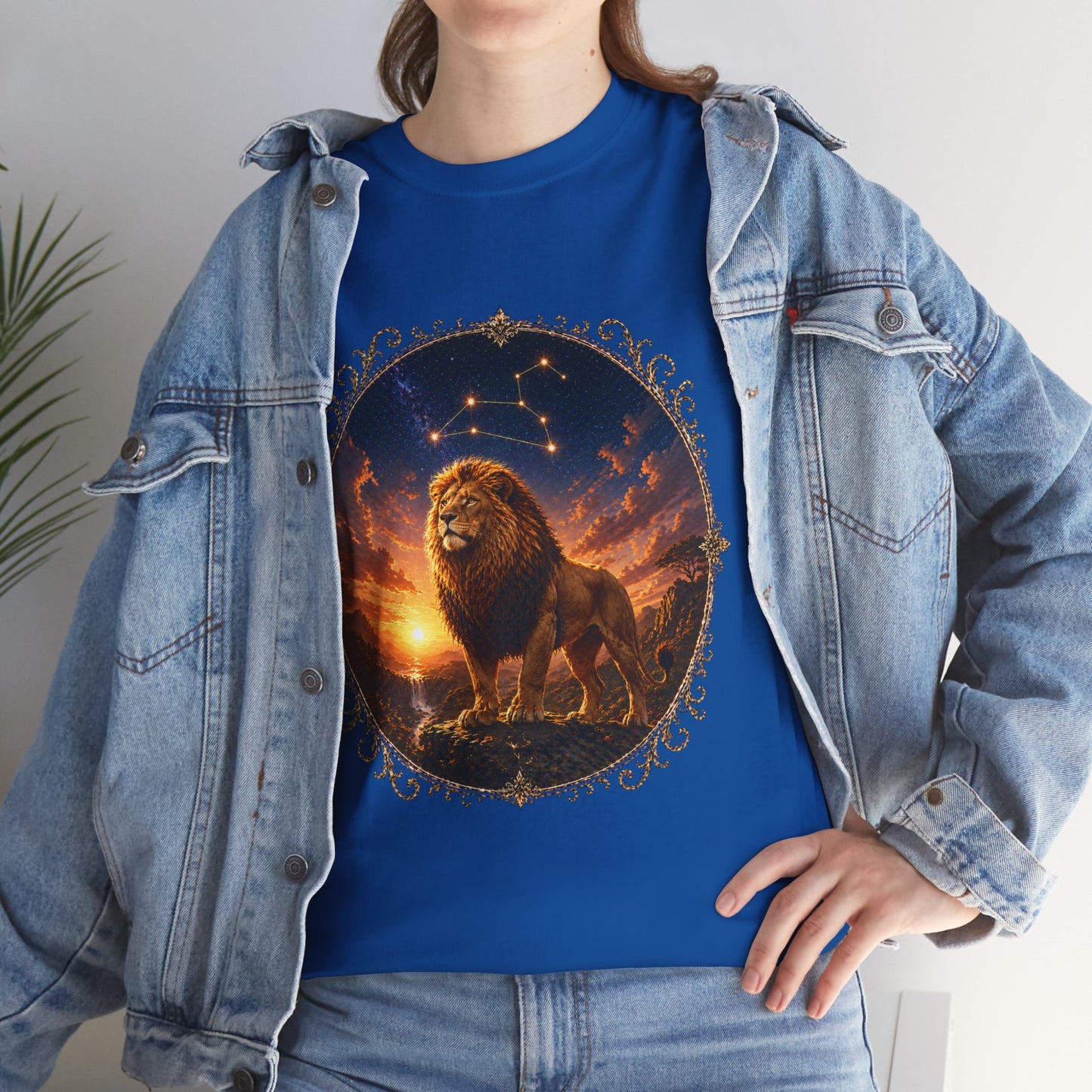 Leo Zodiac T-Shirt – Majestic Lion Cosmic Design | Bold Astrology Power Tee