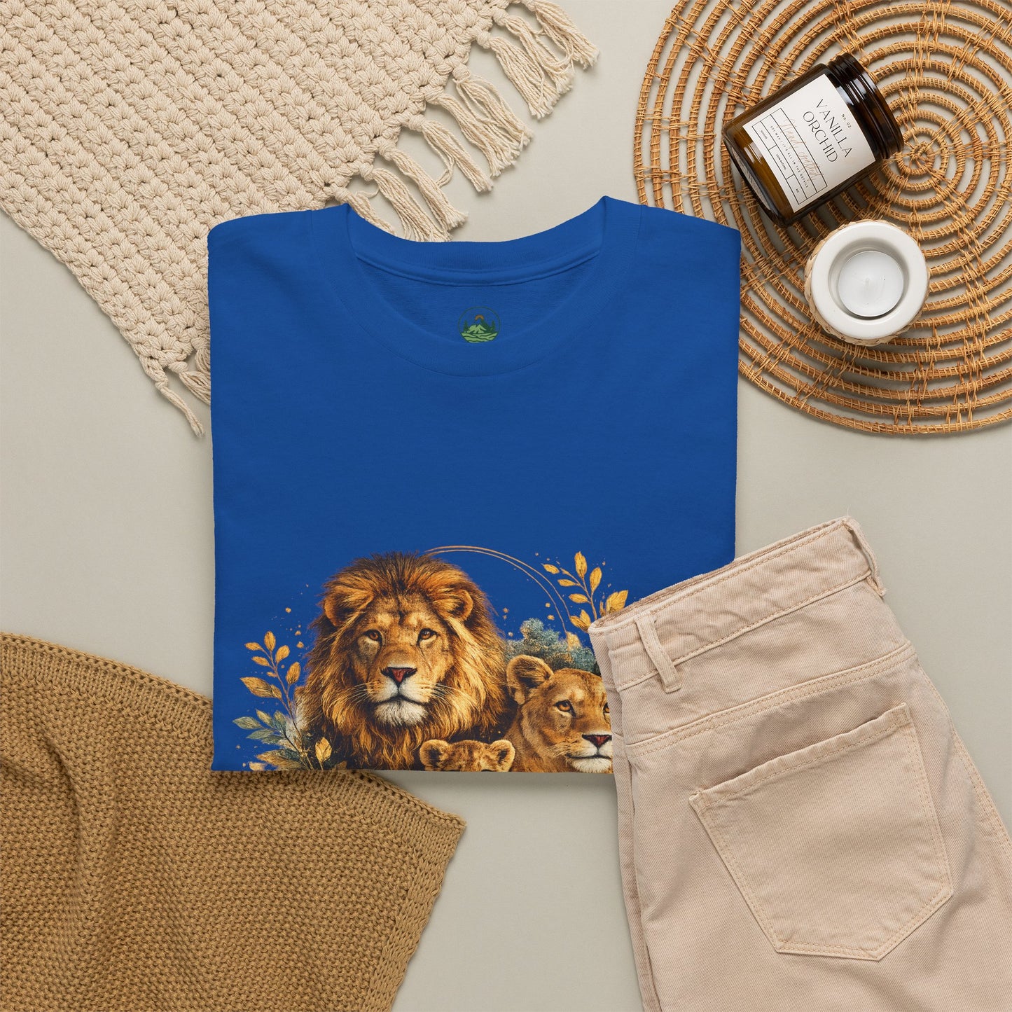 Lion Family T-Shirt – Majestic Wildlife Nature Design | Lion Pride Graphic Tee
