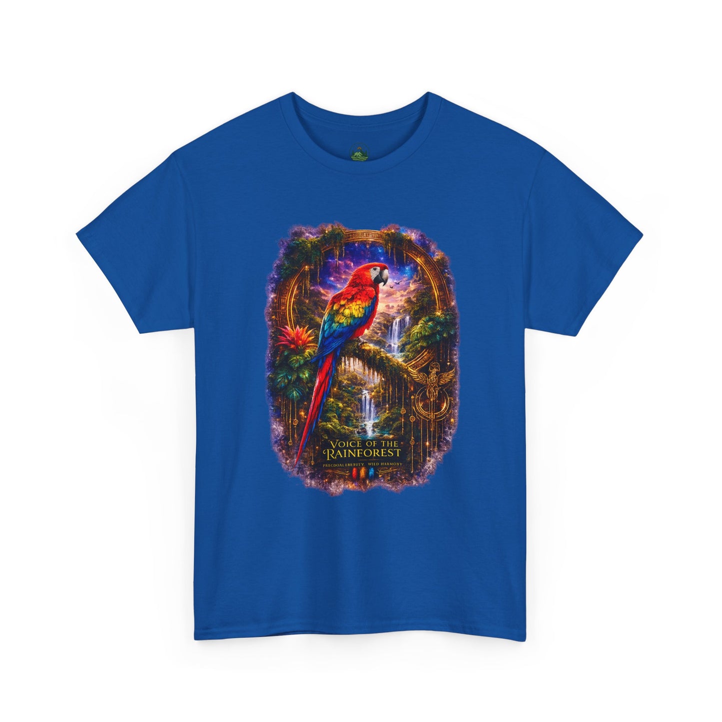 Scarlet Macaw T-Shirt – Tropical Rainforest Cosmic Design | Exotic Bird Wildlife Tee