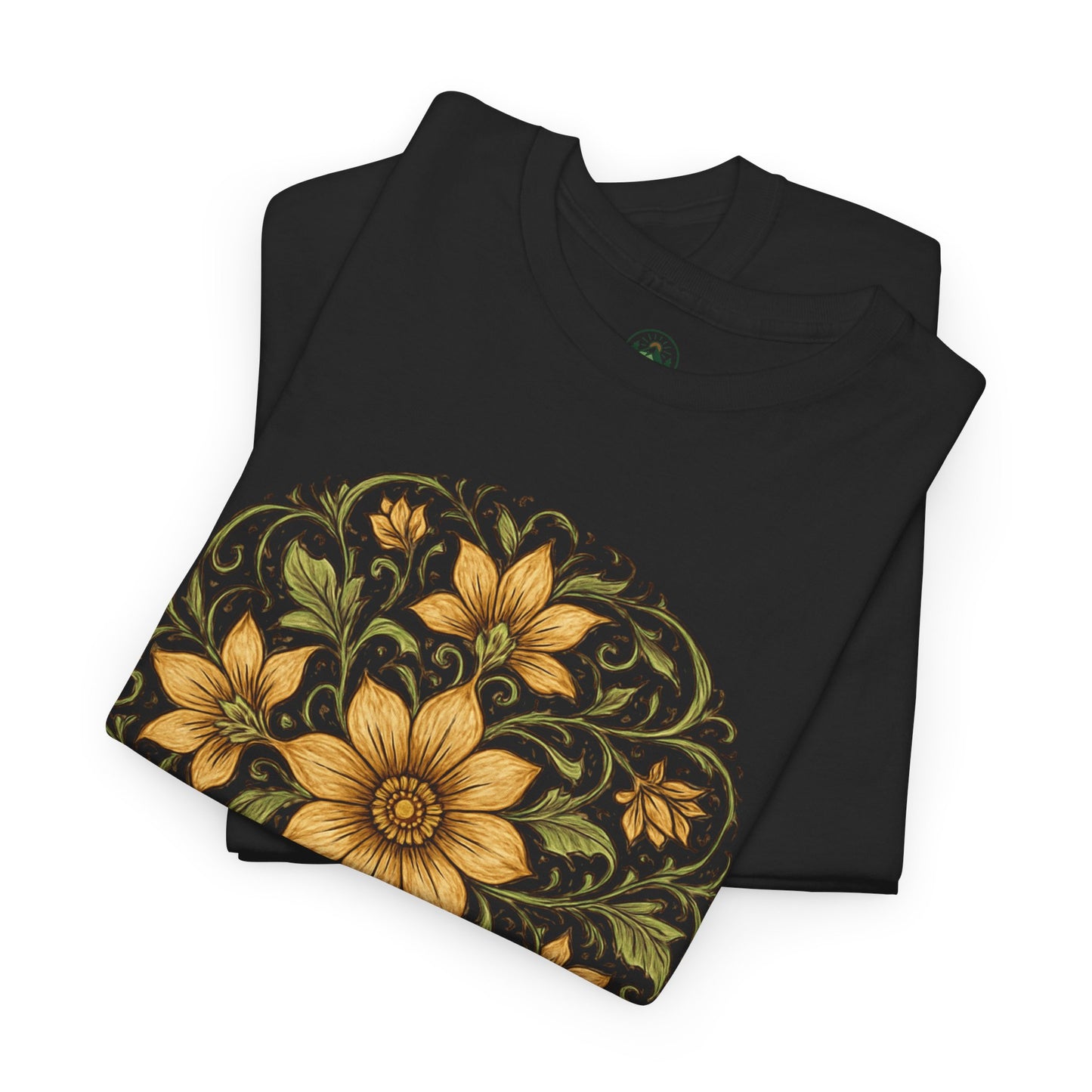 Spring Awakening Mandala T-Shirt – Boho Floral Aesthetic Tee