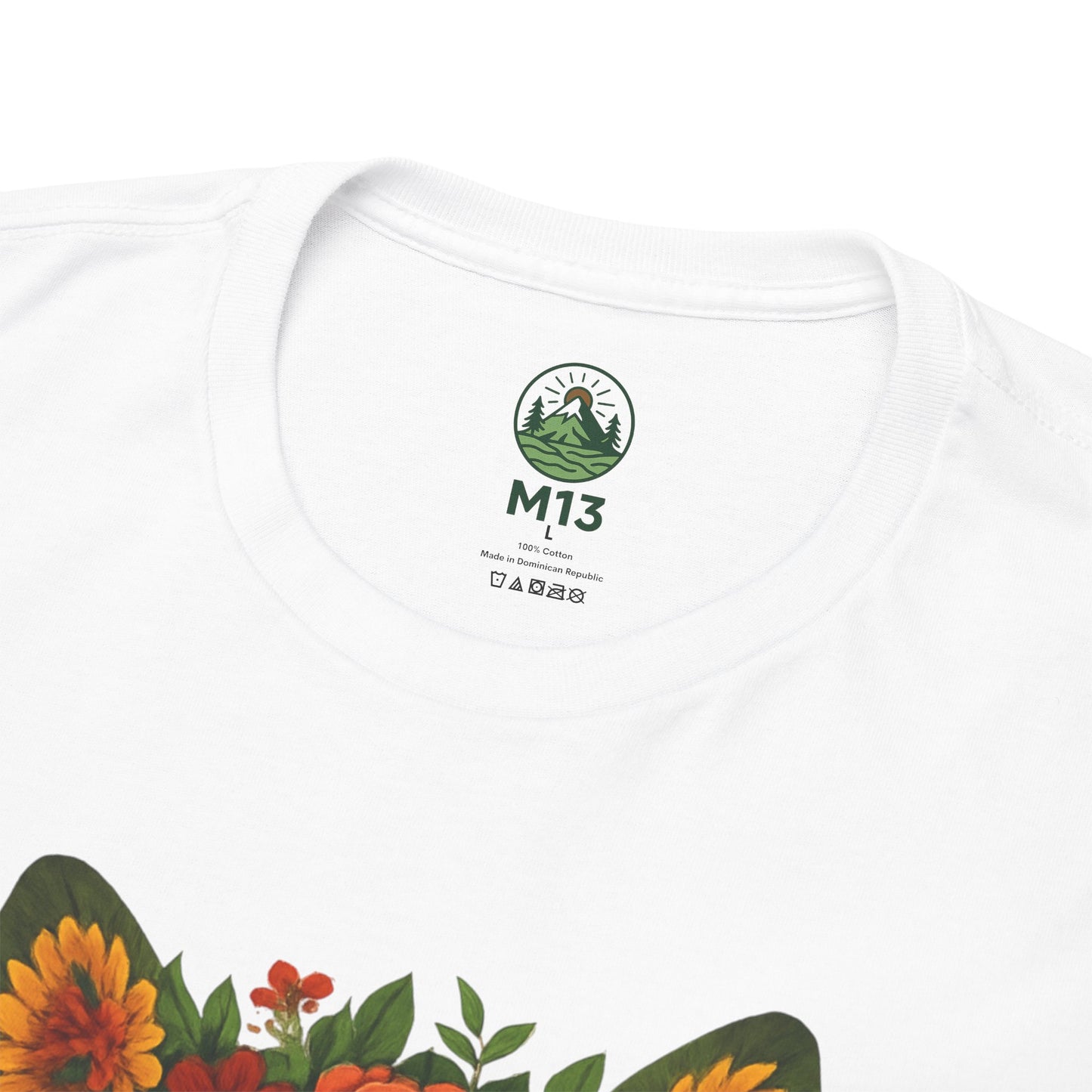 Floral Animal Portrait T-Shirt – Nature Art Aesthetic Tee