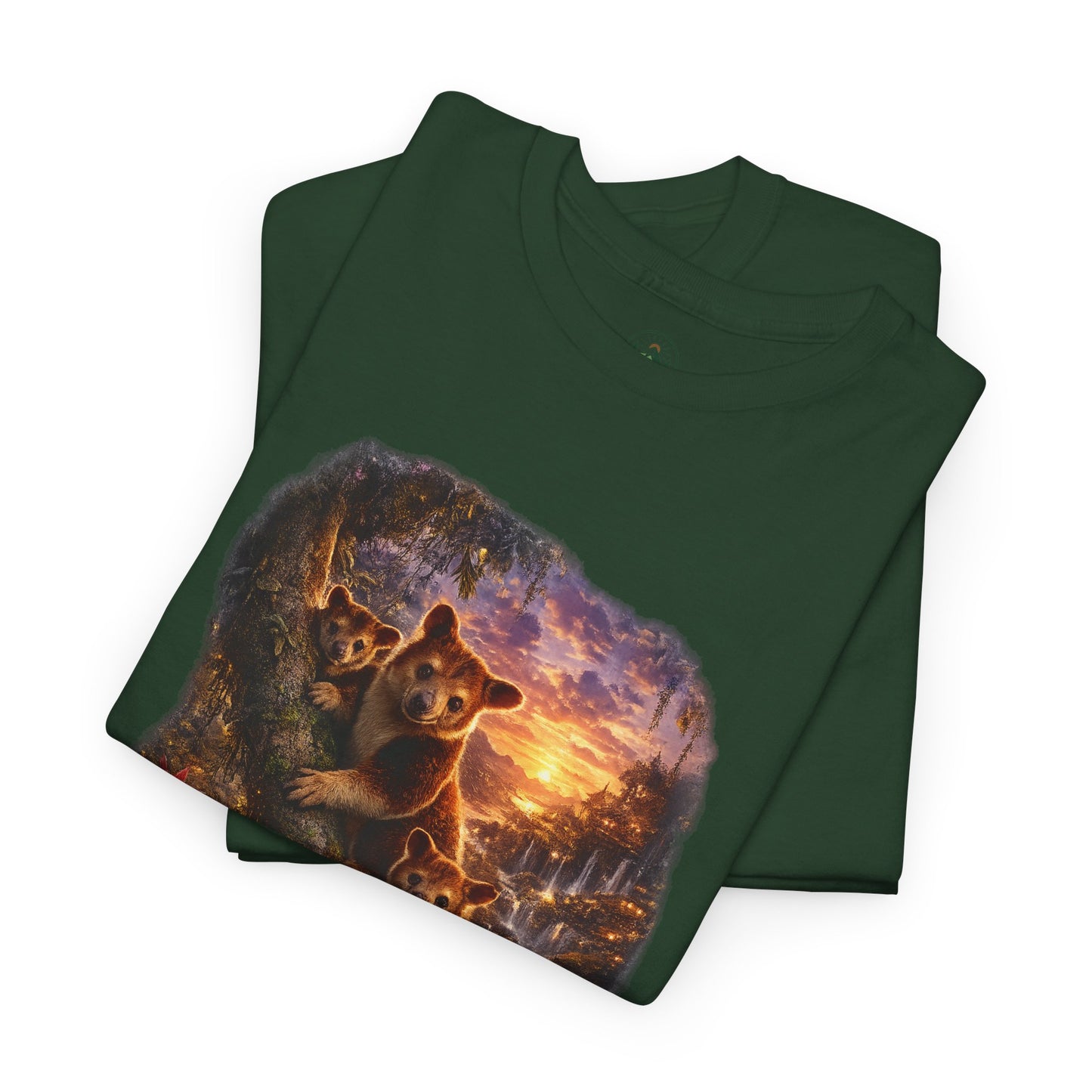 Tree Kangaroo T-Shirt – Mystic Forest Wildlife Design | Rare Nature Graphic Tee
