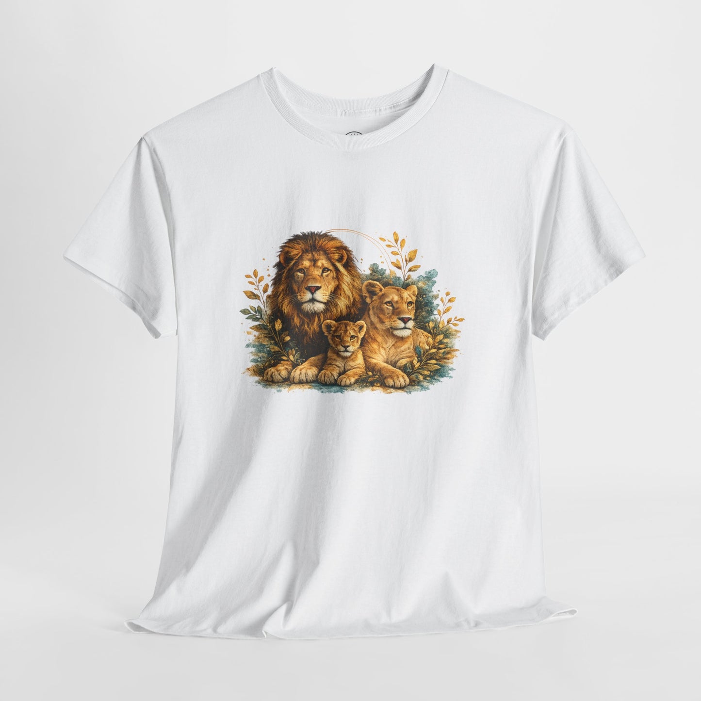 Lion Family T-Shirt – Majestic Wildlife Nature Design | Lion Pride Graphic Tee