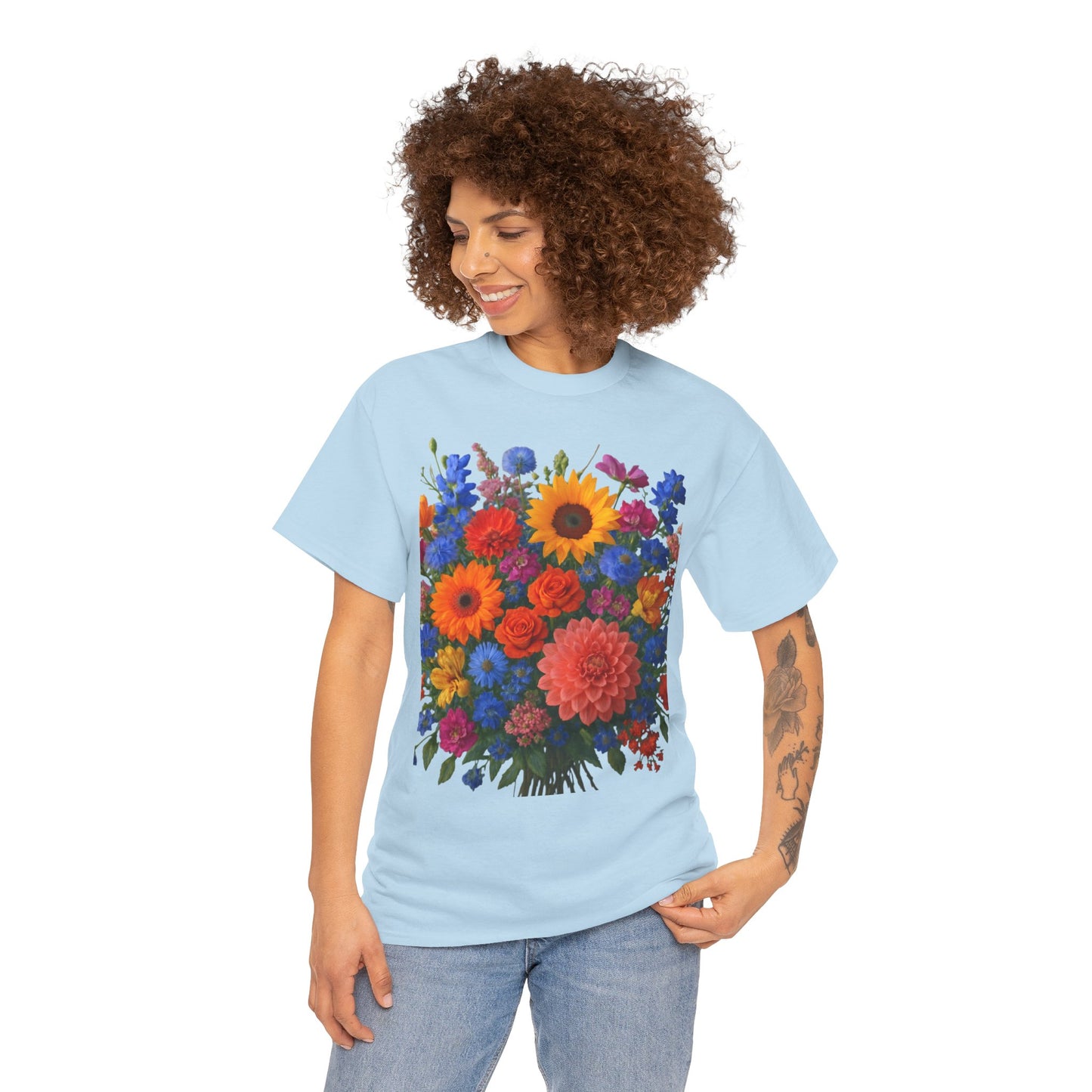 Garden Bouquet Flower T-Shirt – Summer Floral Aesthetic Tee