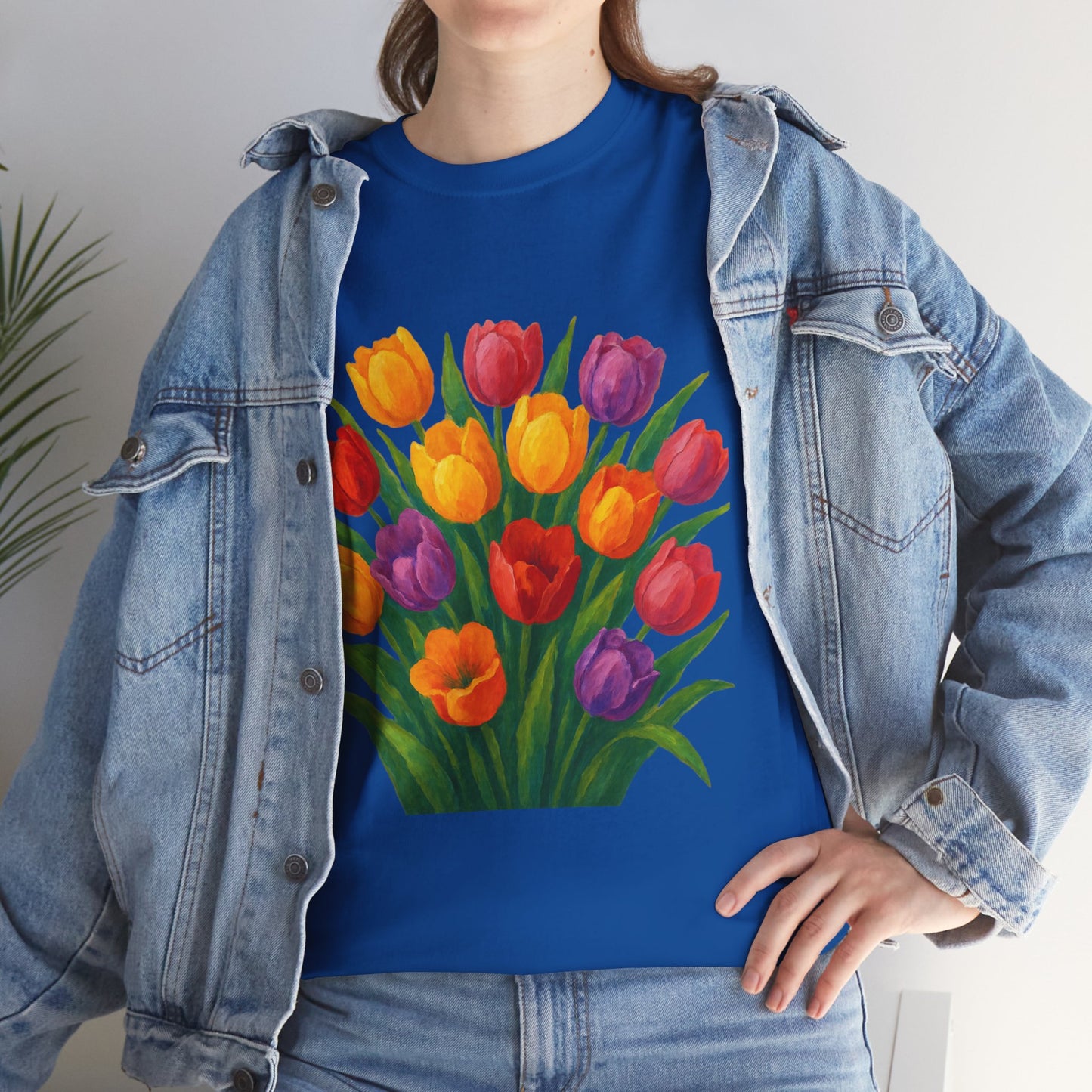 Spring Tulip Flower T- SHIRT - Vibrant Floral Aesthetic Tee