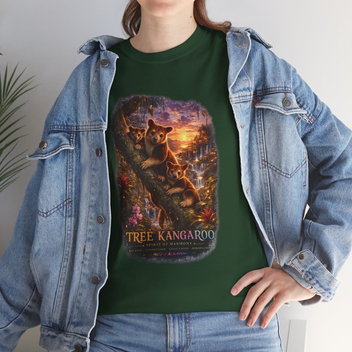 Tree Kangaroo T-Shirt – Mystic Forest Wildlife Design | Rare Nature Graphic Tee