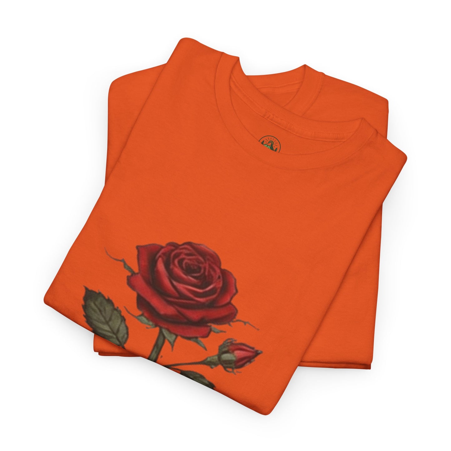 Stay Rooted Rose T-Shirt – Minimalist Nature Graphic Tee, Unisex Botanical Shirt, Nature Lover Gift