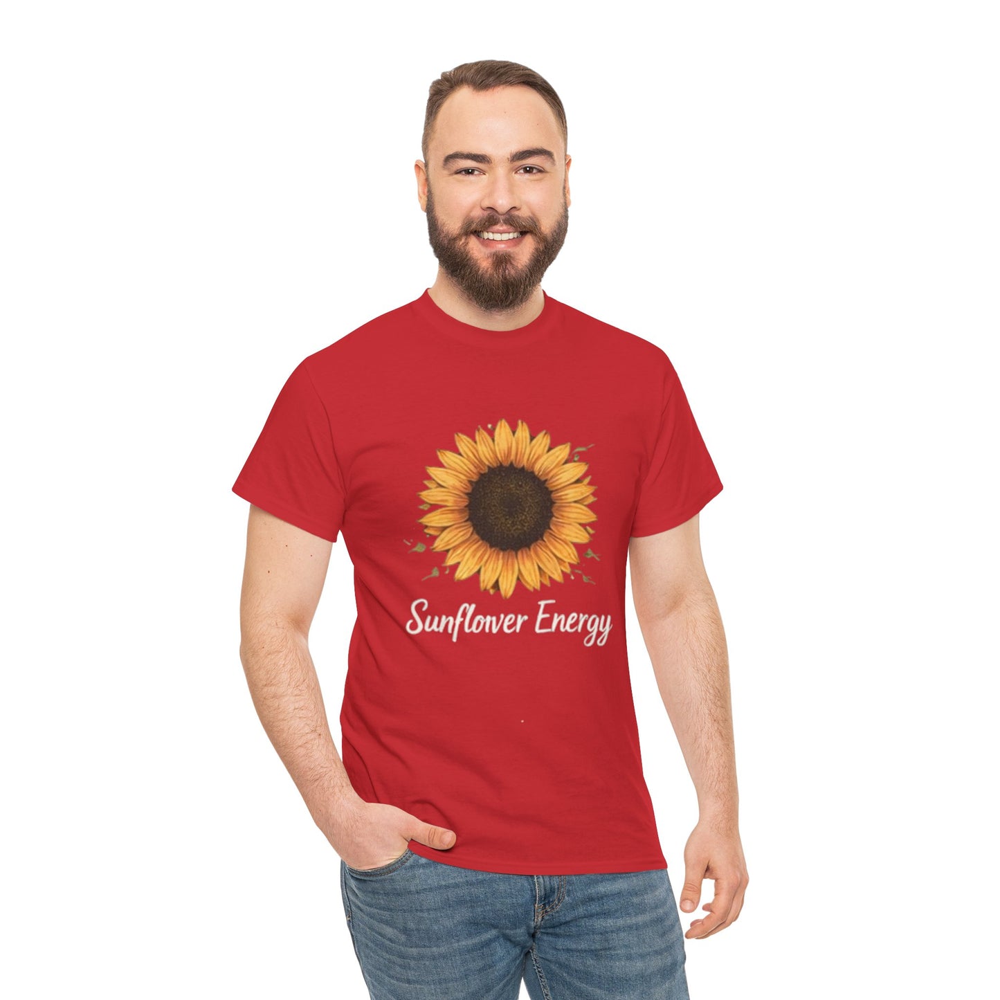 Sunflower Energy T- Shirt - Minimalist Nature Aesthetic Tee, Positive Vibes Graphic Shirt