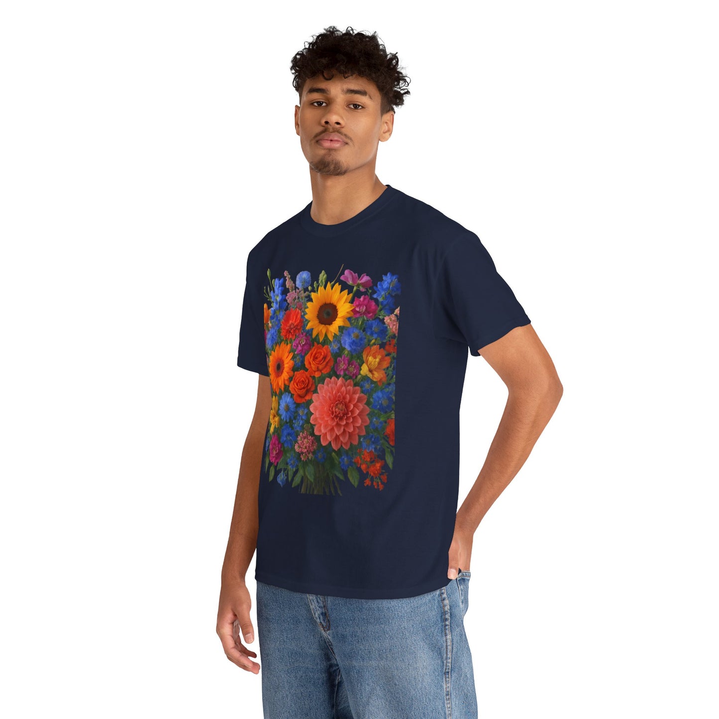 Garden Bouquet Flower T-Shirt – Summer Floral Aesthetic Tee