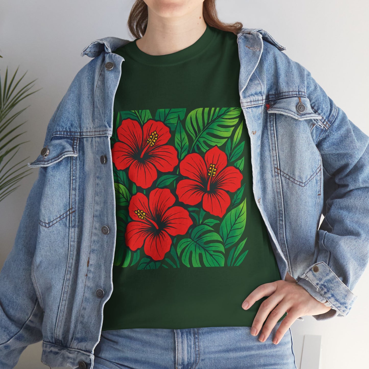 Tropical Hibiscus Flower T-Shirt – Summer Vibe Aesthetic Tee
