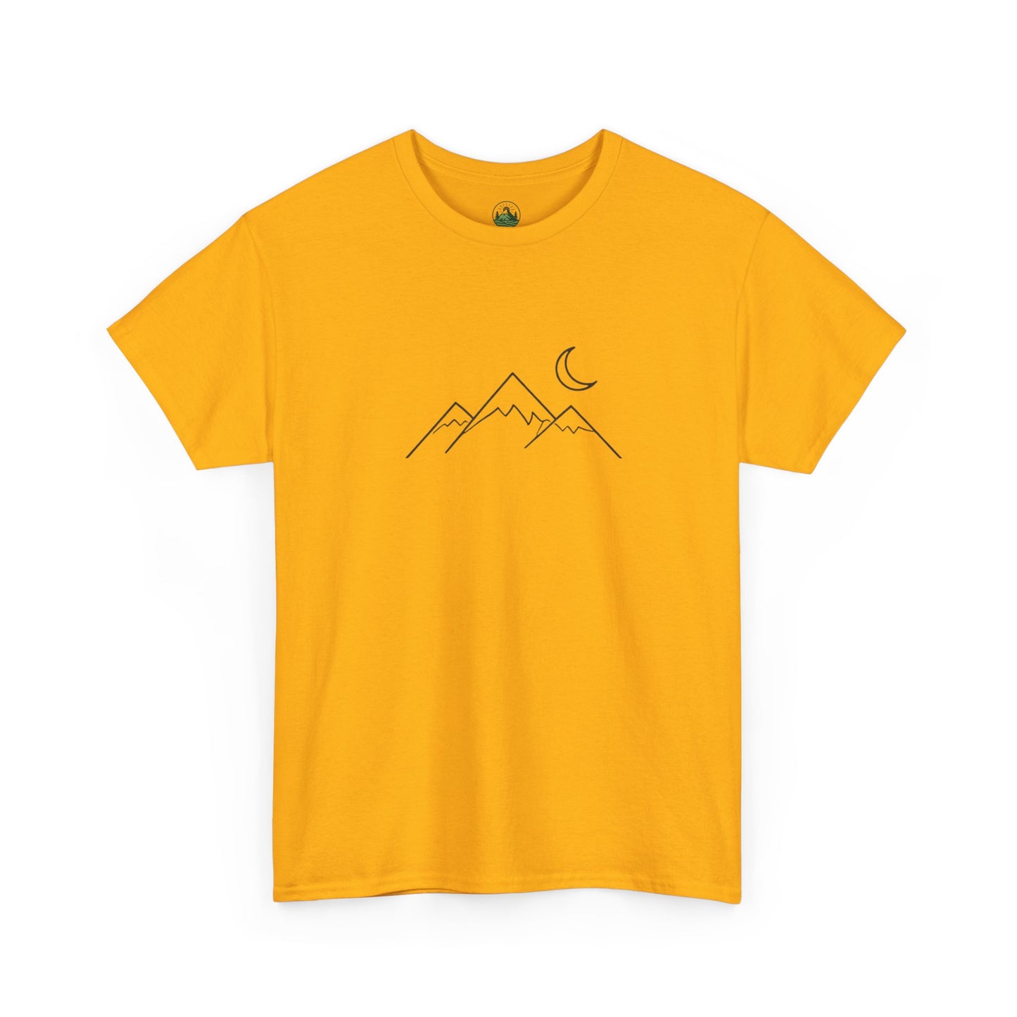 Mountain Moon T-Shirt – Minimalist Nature Night Aesthetic Tee