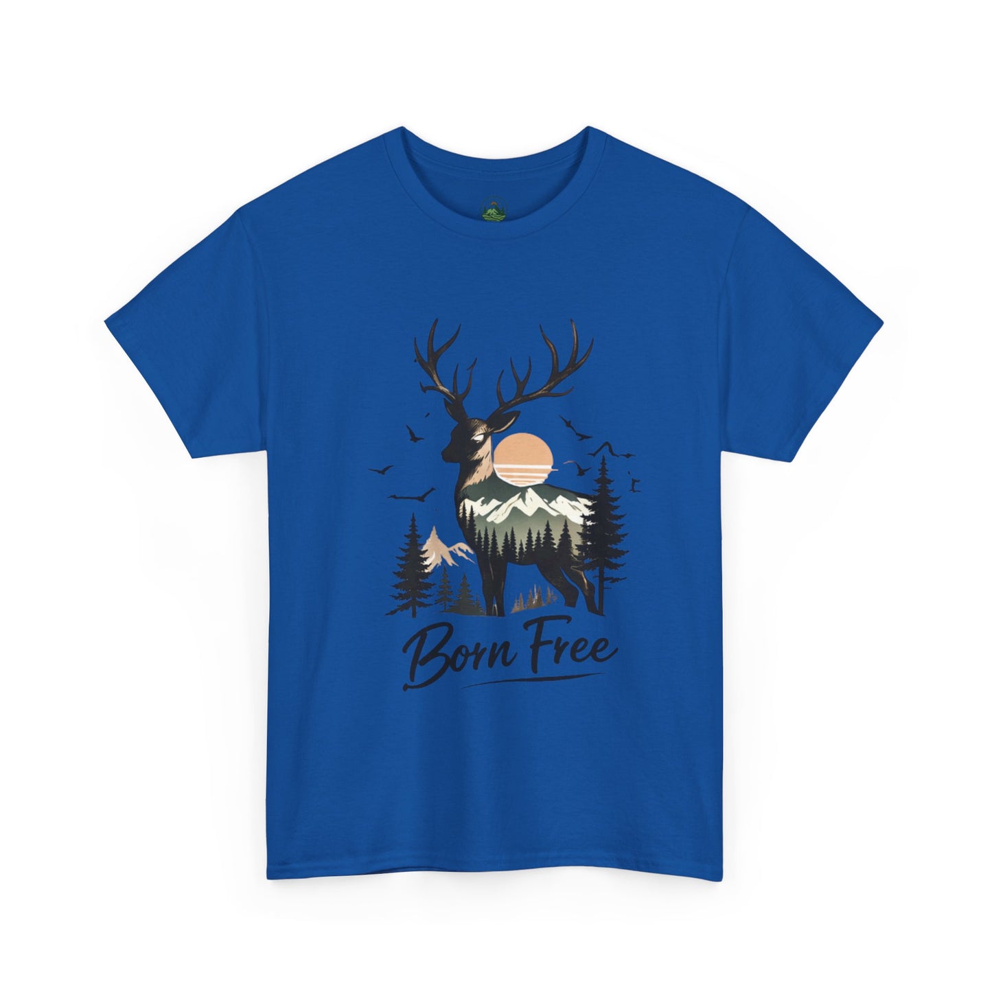 Minimalist Deer Nature T-Shirt – Forest Wildlife Graphic Tee, Calm Aesthetic Shirt