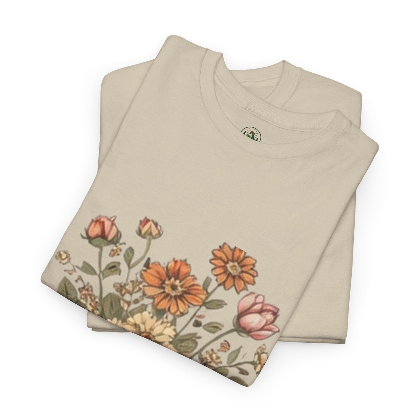 Nature Is My Therapy T-Shirt - Minimalist Floral Design Tee