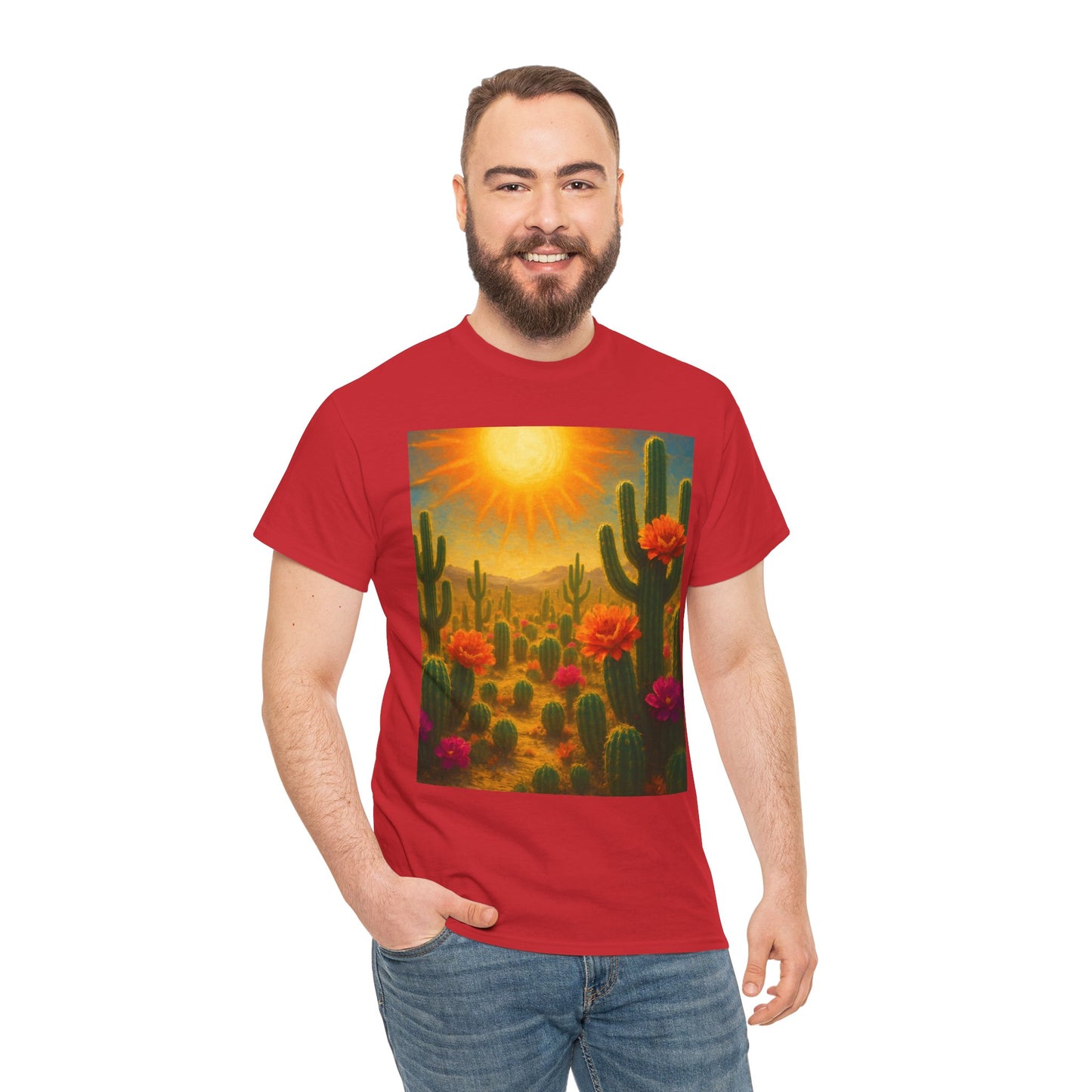 Desert Bloom T-Shirt – Minimalist Nature Aesthetic Tee