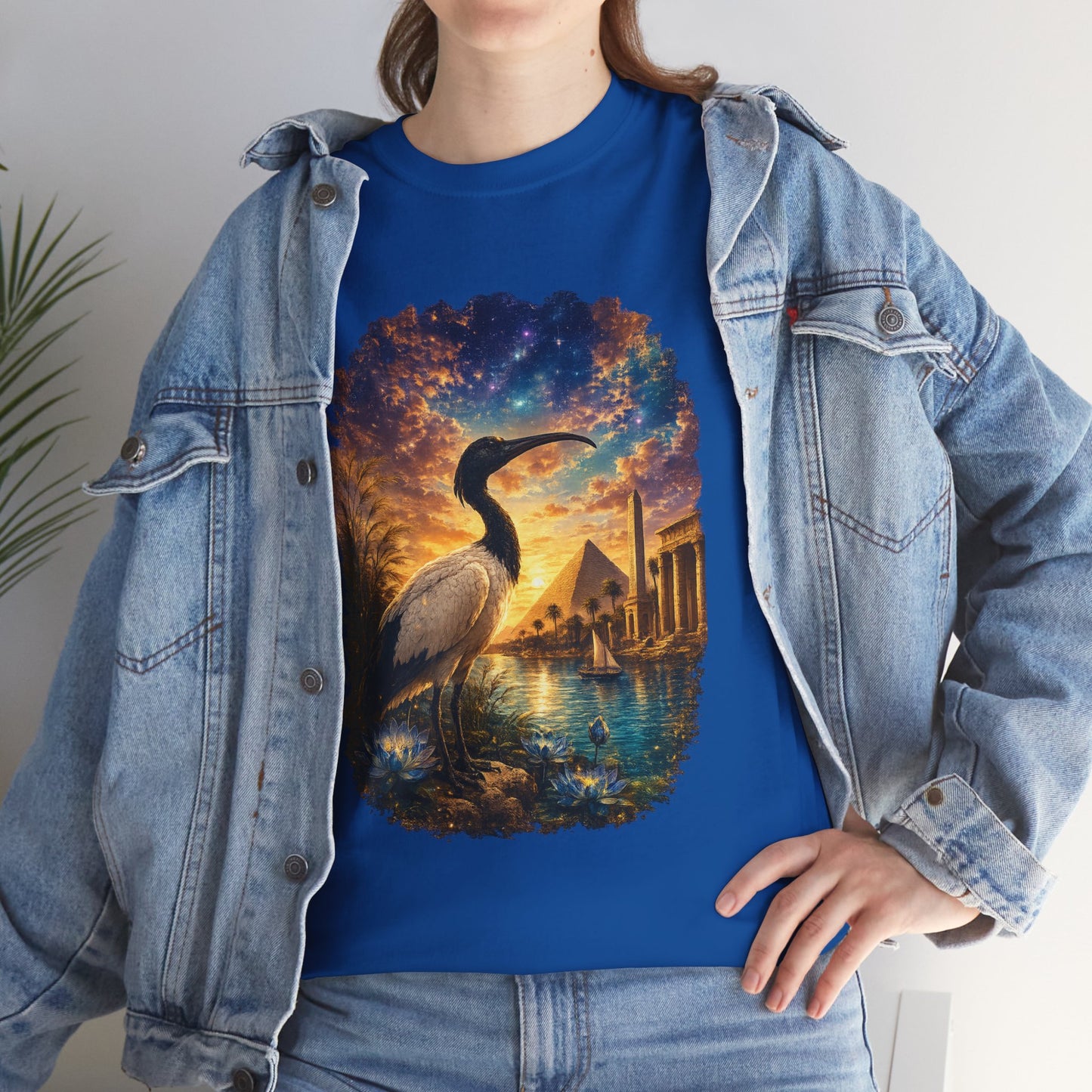 Spirit of Ancient Egypt – Sacred Ibis Nature T-Shirt | Egyptian Wildlife Graphic Tee
