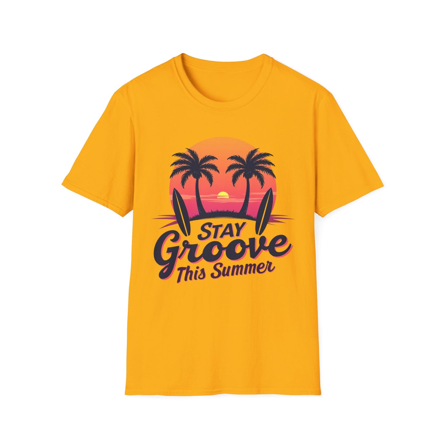 Stay Groovy Summer T-Shirt – Retro Vibe Graphic Tee