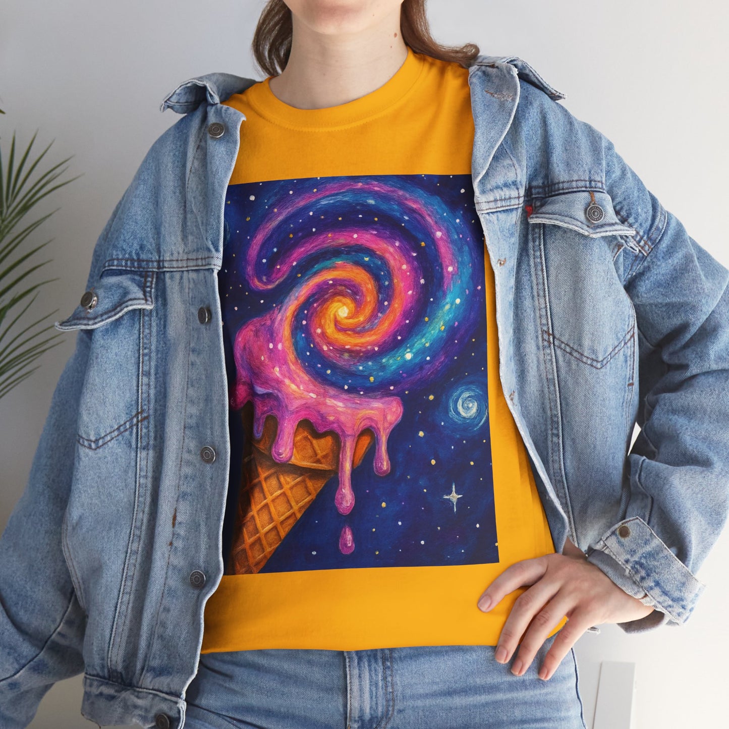 Ice Cream Galaxy T-Shirt – Fun Cosmic Aesthetic Tee