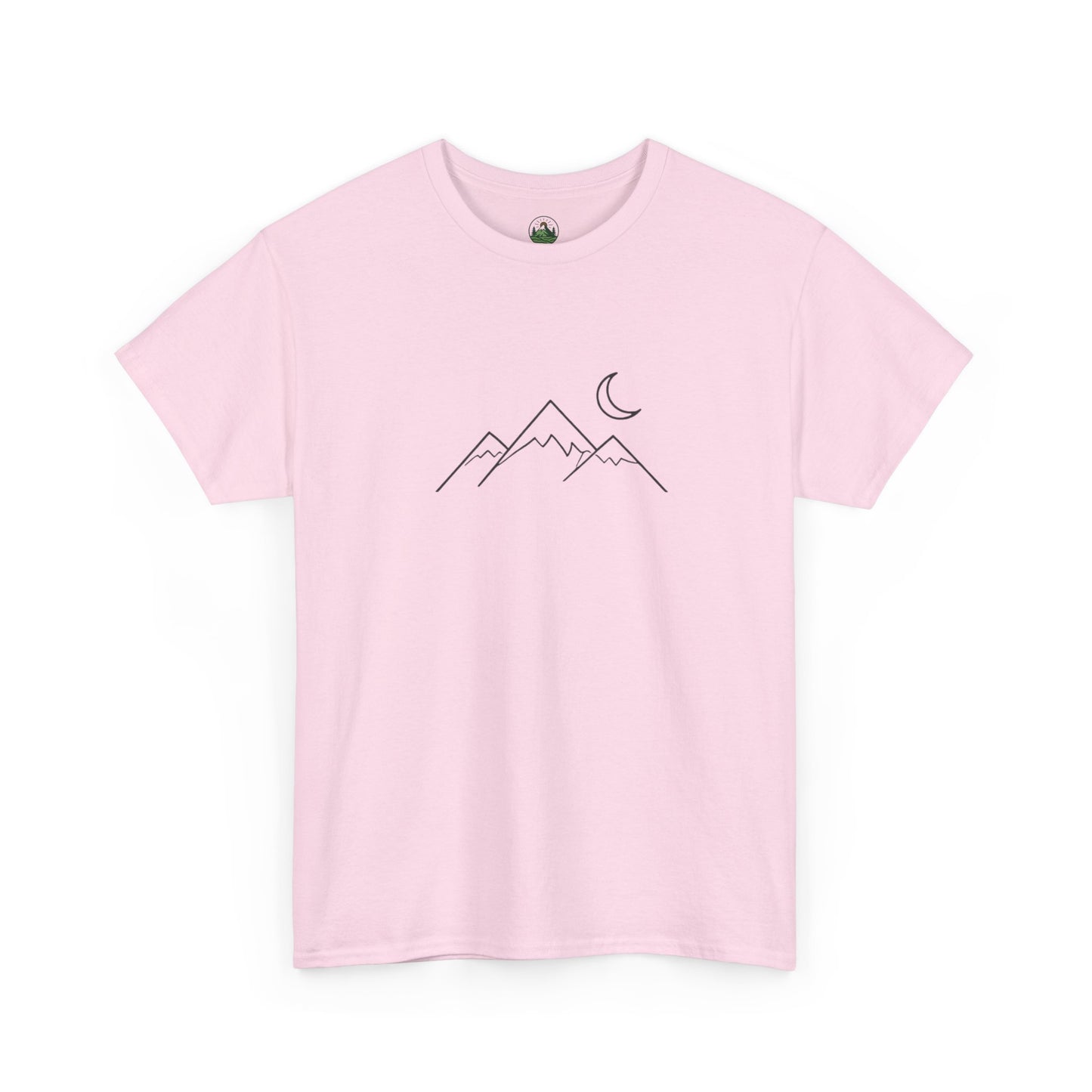 Mountain Moon T-Shirt – Minimalist Nature Night Aesthetic Tee