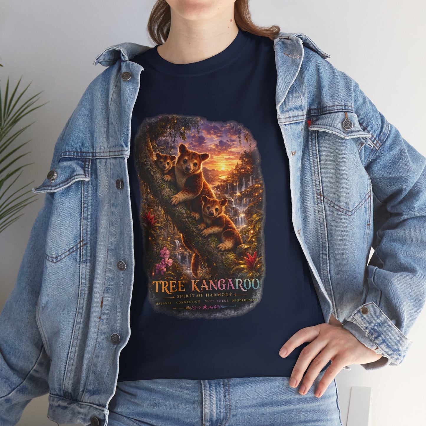 Tree Kangaroo T-Shirt – Mystic Forest Wildlife Design | Rare Nature Graphic Tee