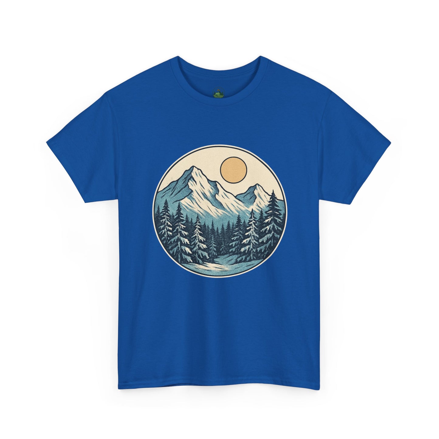 Winter Sunrise T-Shirt – Minimalist Nature Landscape Tee