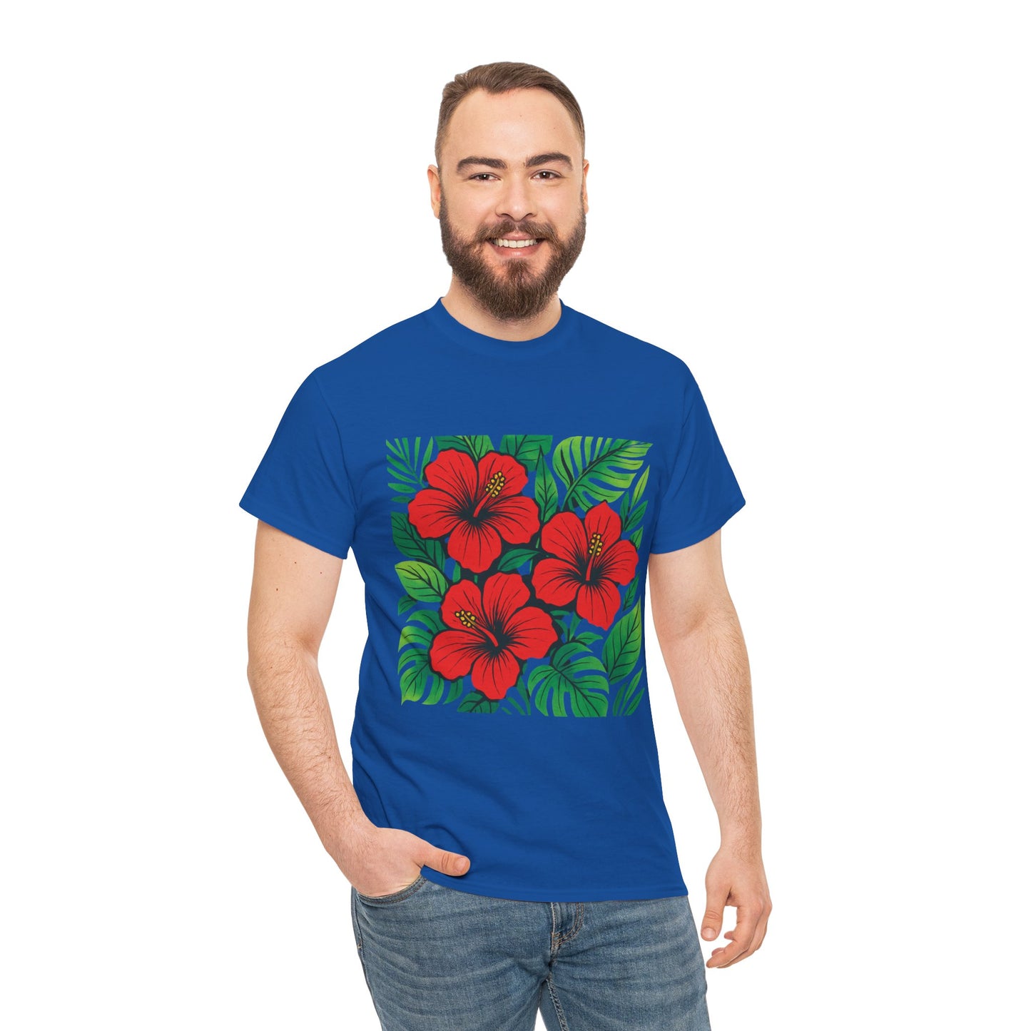 Tropical Hibiscus Flower T-Shirt – Summer Vibe Aesthetic Tee