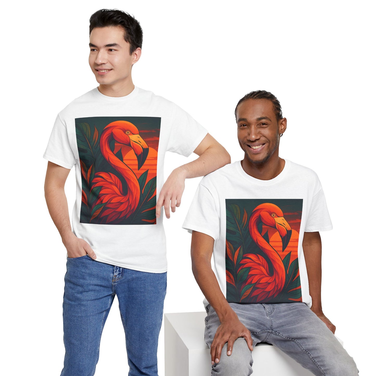Tropical Animal Fusion T-Shirt – Exotic Nature Graphic Tee