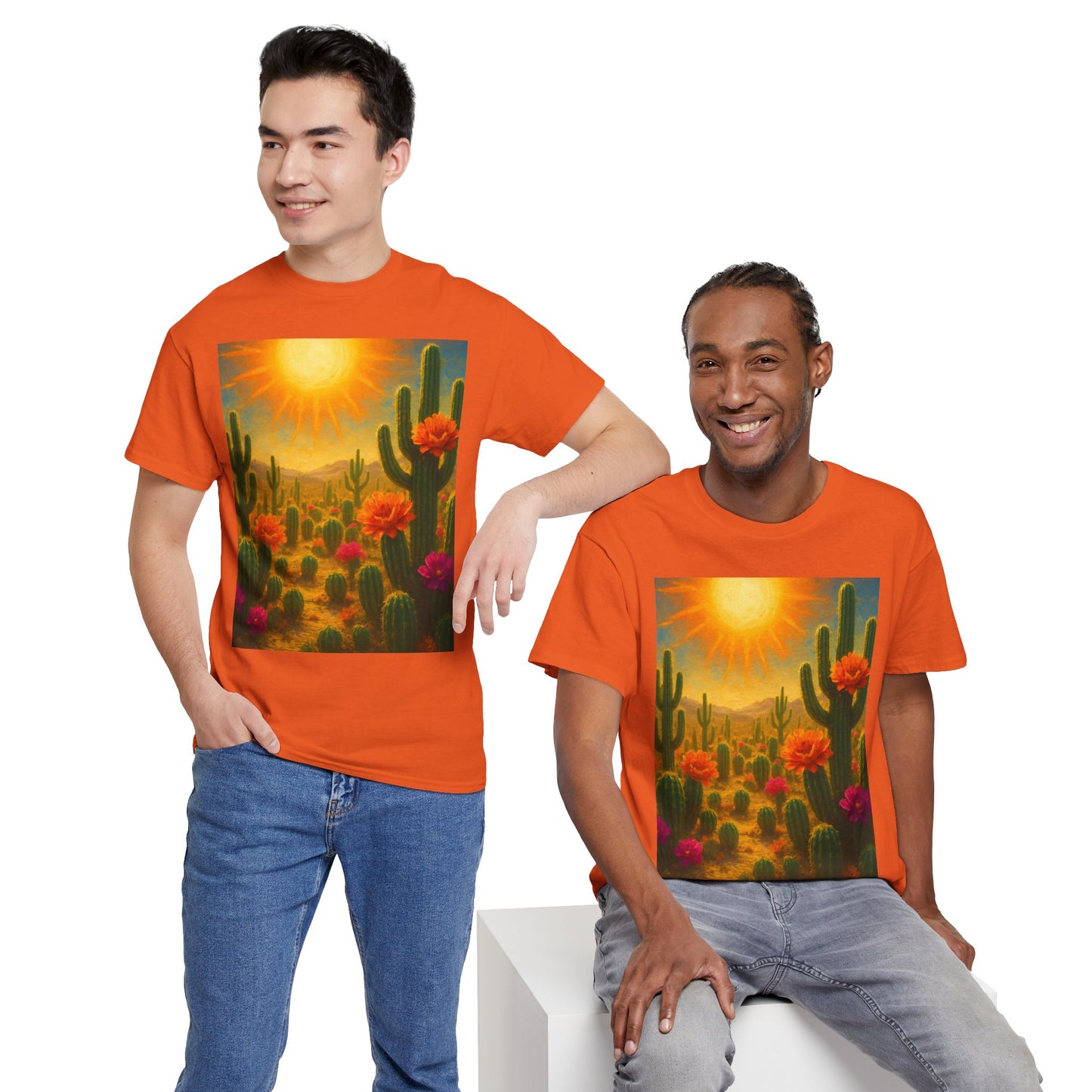 Desert Bloom T-Shirt – Minimalist Nature Aesthetic Tee