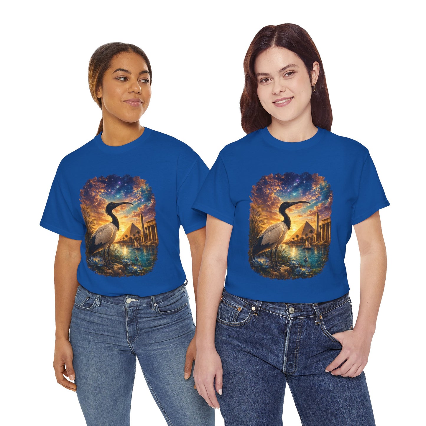 Spirit of Ancient Egypt – Sacred Ibis Nature T-Shirt | Egyptian Wildlife Graphic Tee