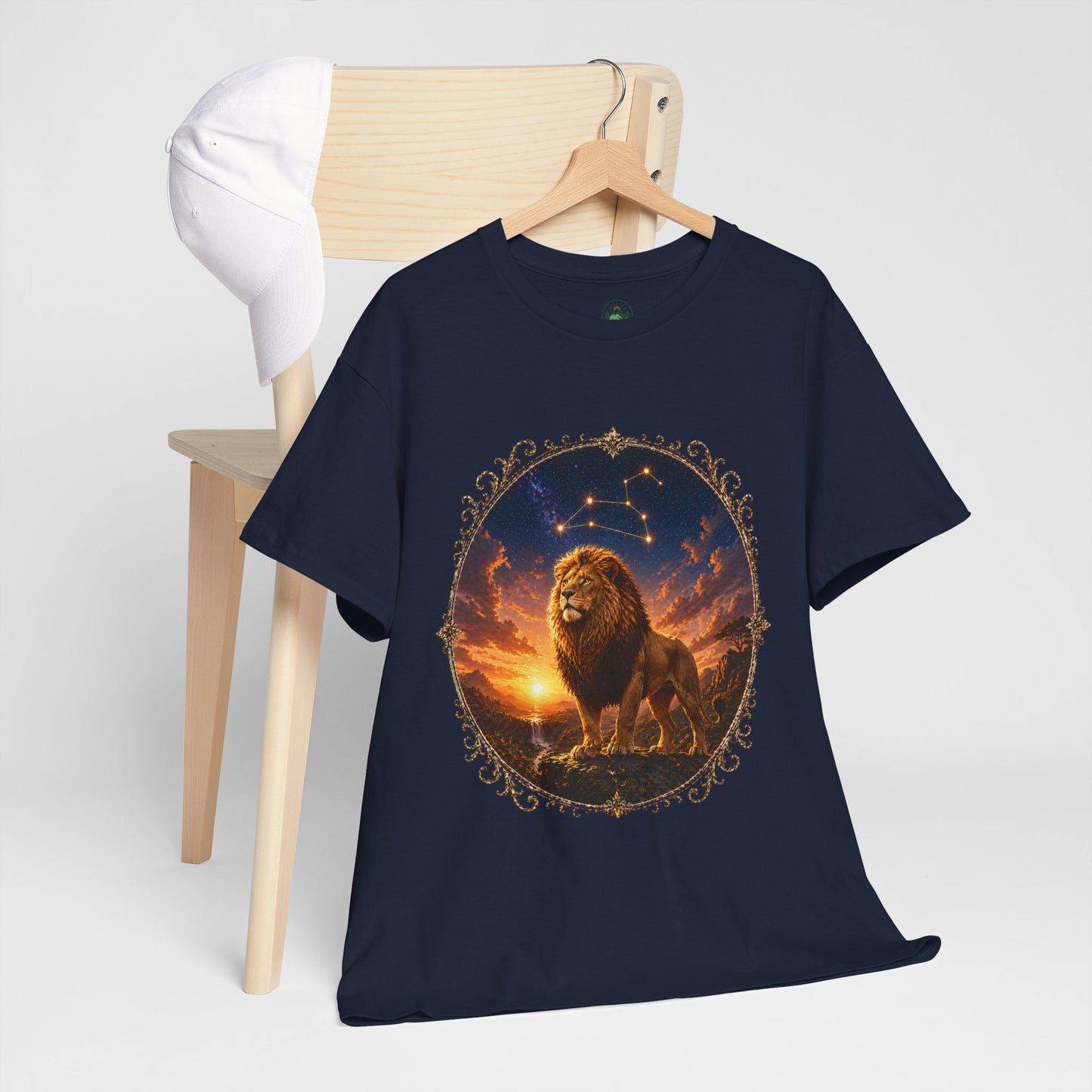 Leo Zodiac T-Shirt – Majestic Lion Cosmic Design | Bold Astrology Power Tee