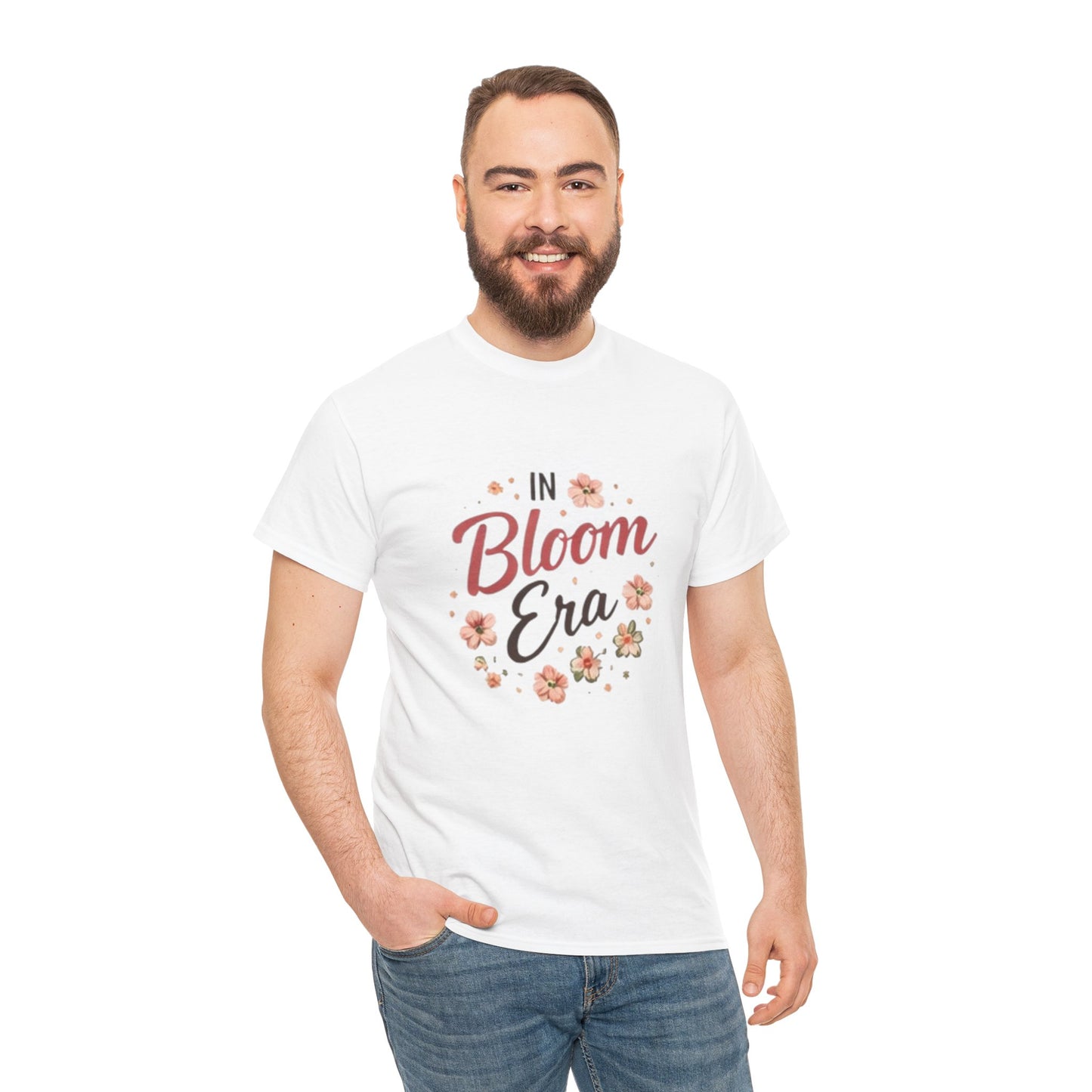 In Bloom Era T-Shirt –Bloom Minimalist Floral Aesthetic Tee, Cute Feminine Graphic Shirt