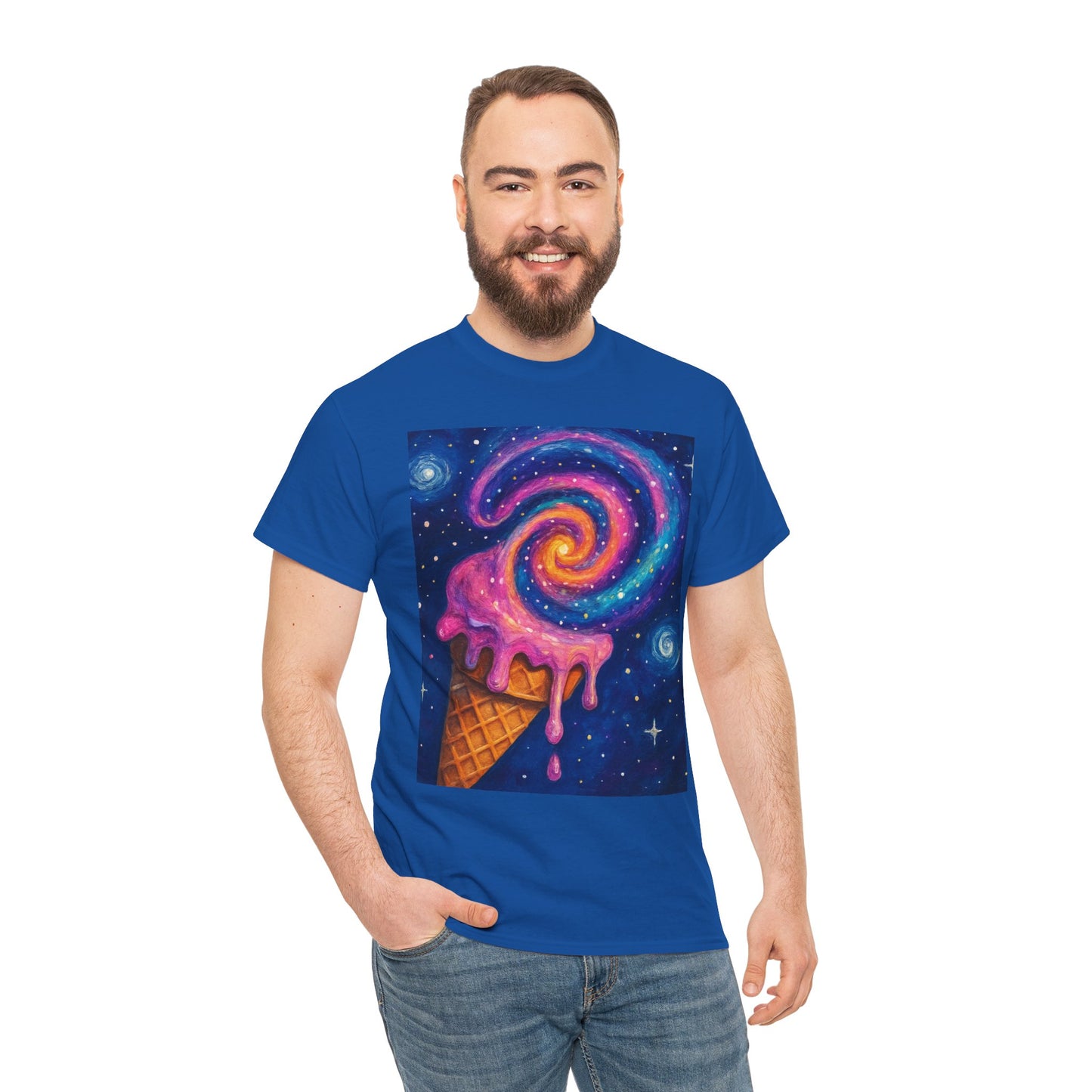 Ice Cream Galaxy T-Shirt – Fun Cosmic Aesthetic Tee