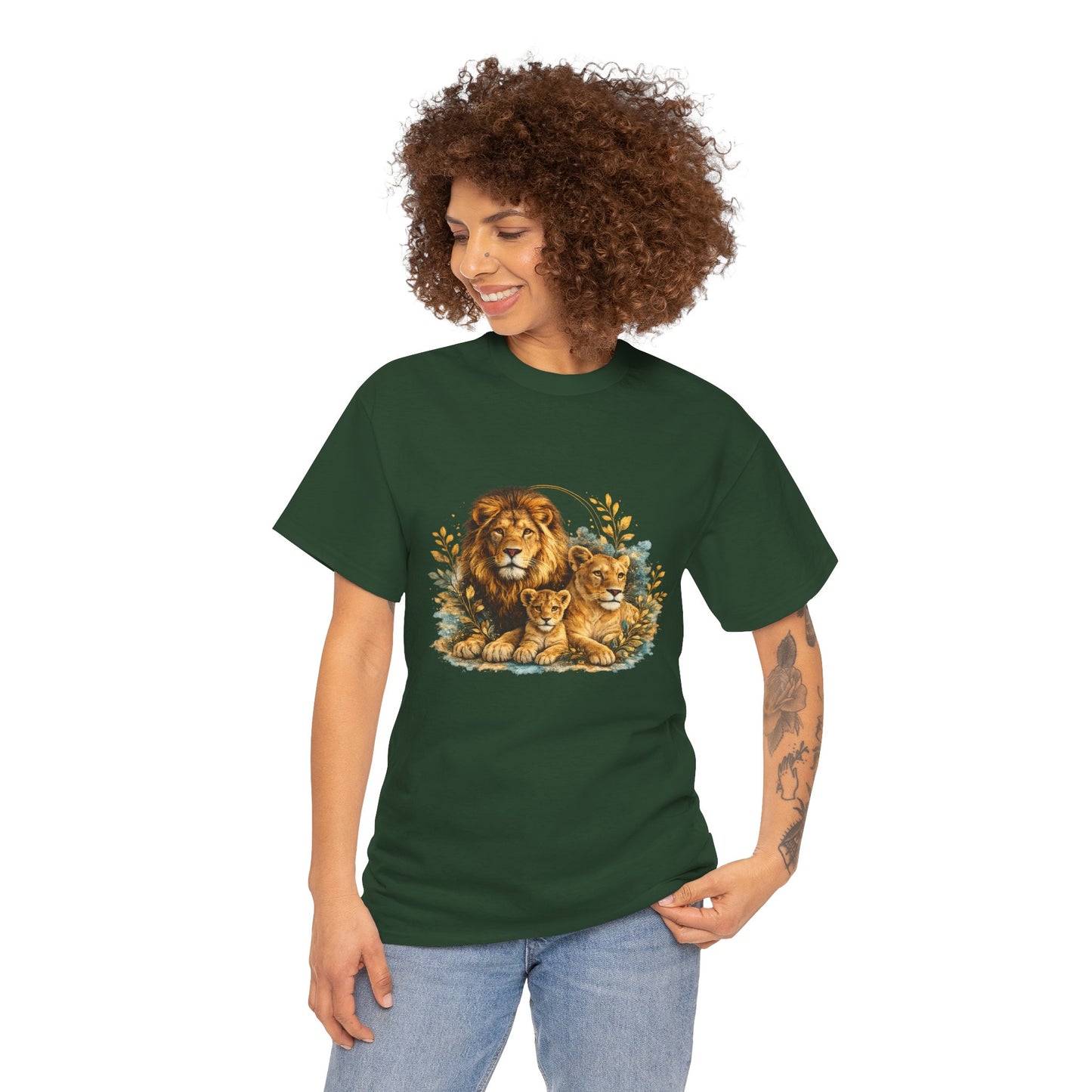 Lion Family T-Shirt – Majestic Wildlife Nature Design | Lion Pride Graphic Tee