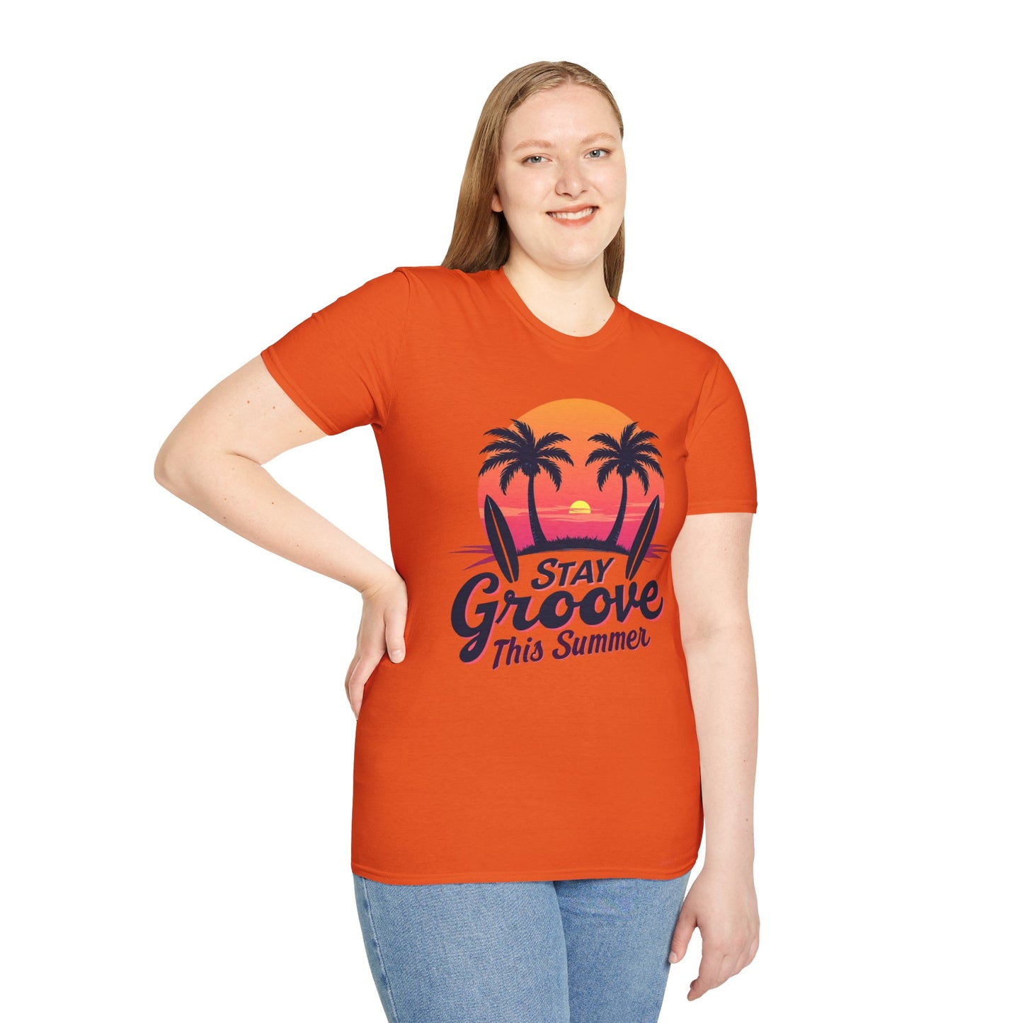 Stay Groovy Summer T-Shirt – Retro Vibe Graphic Tee