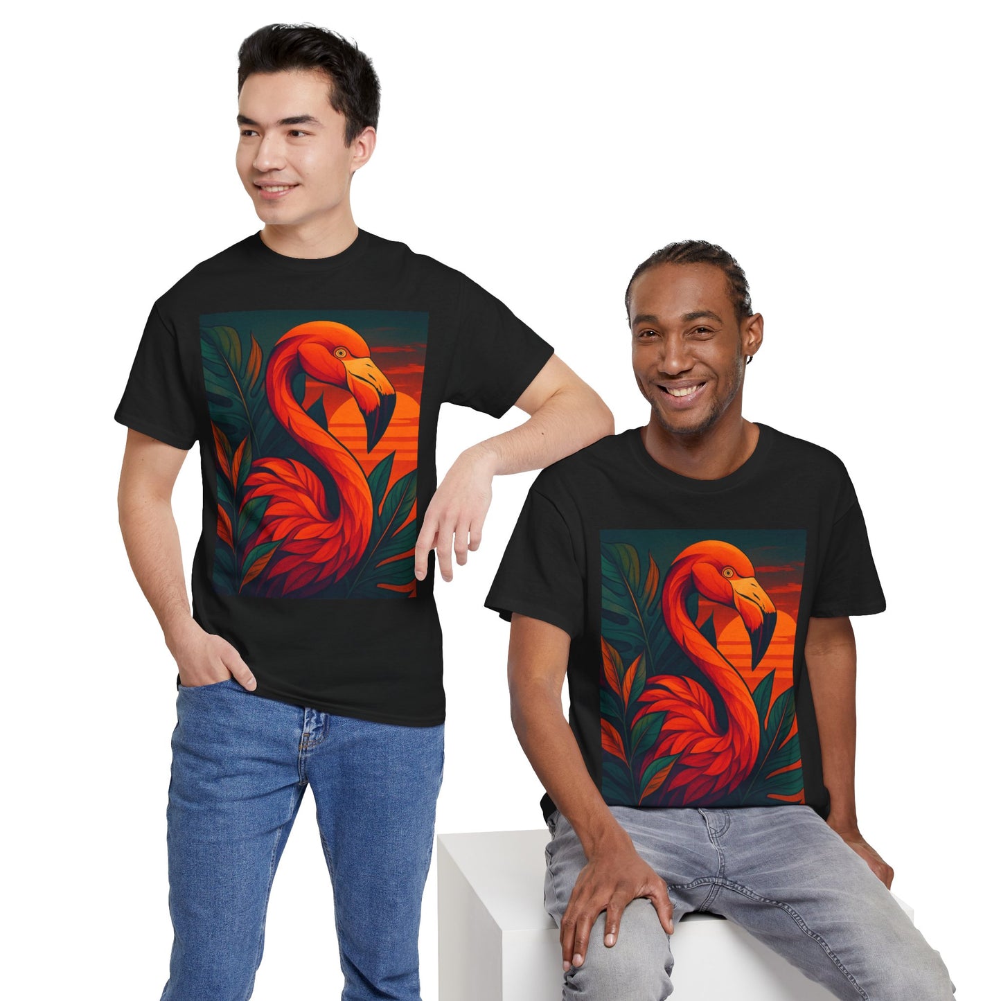 Tropical Animal Fusion T-Shirt – Exotic Nature Graphic Tee