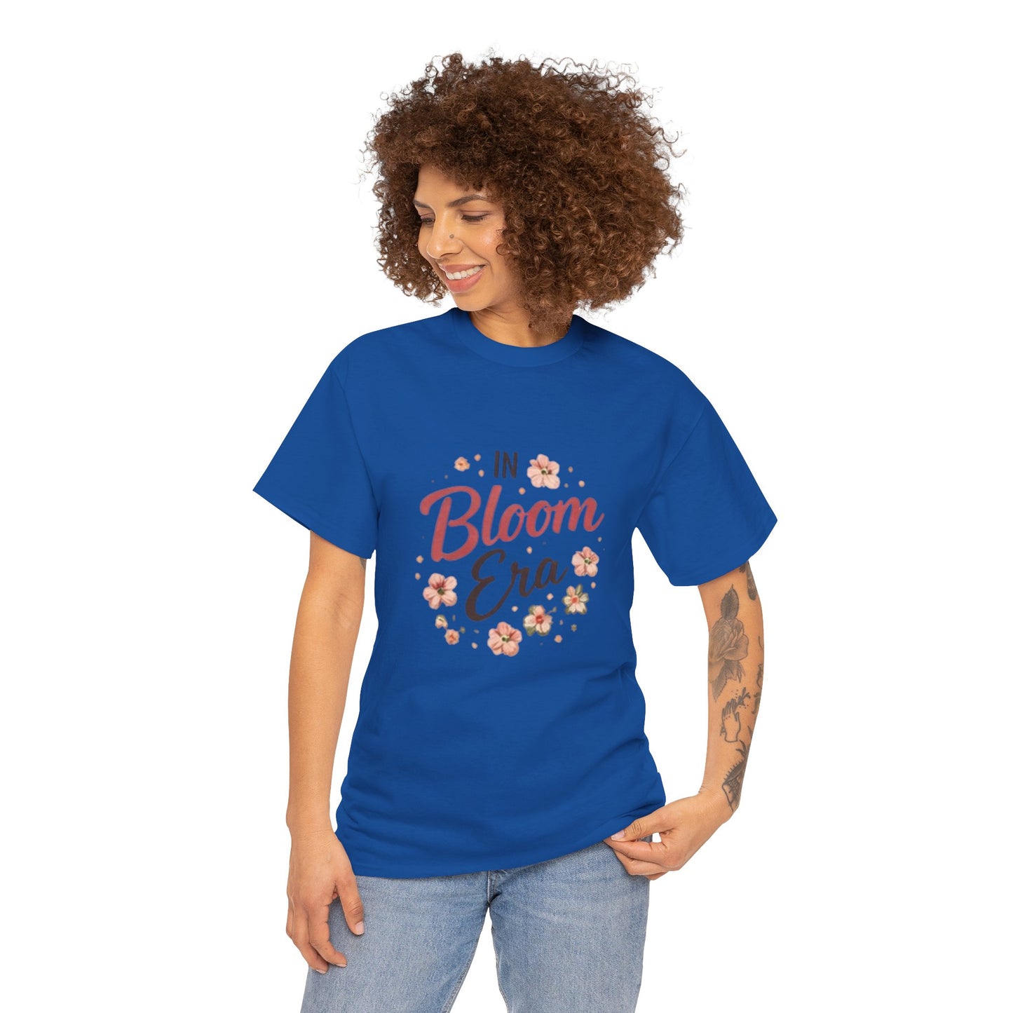 In Bloom Era T-Shirt –Bloom Minimalist Floral Aesthetic Tee, Cute Feminine Graphic Shirt