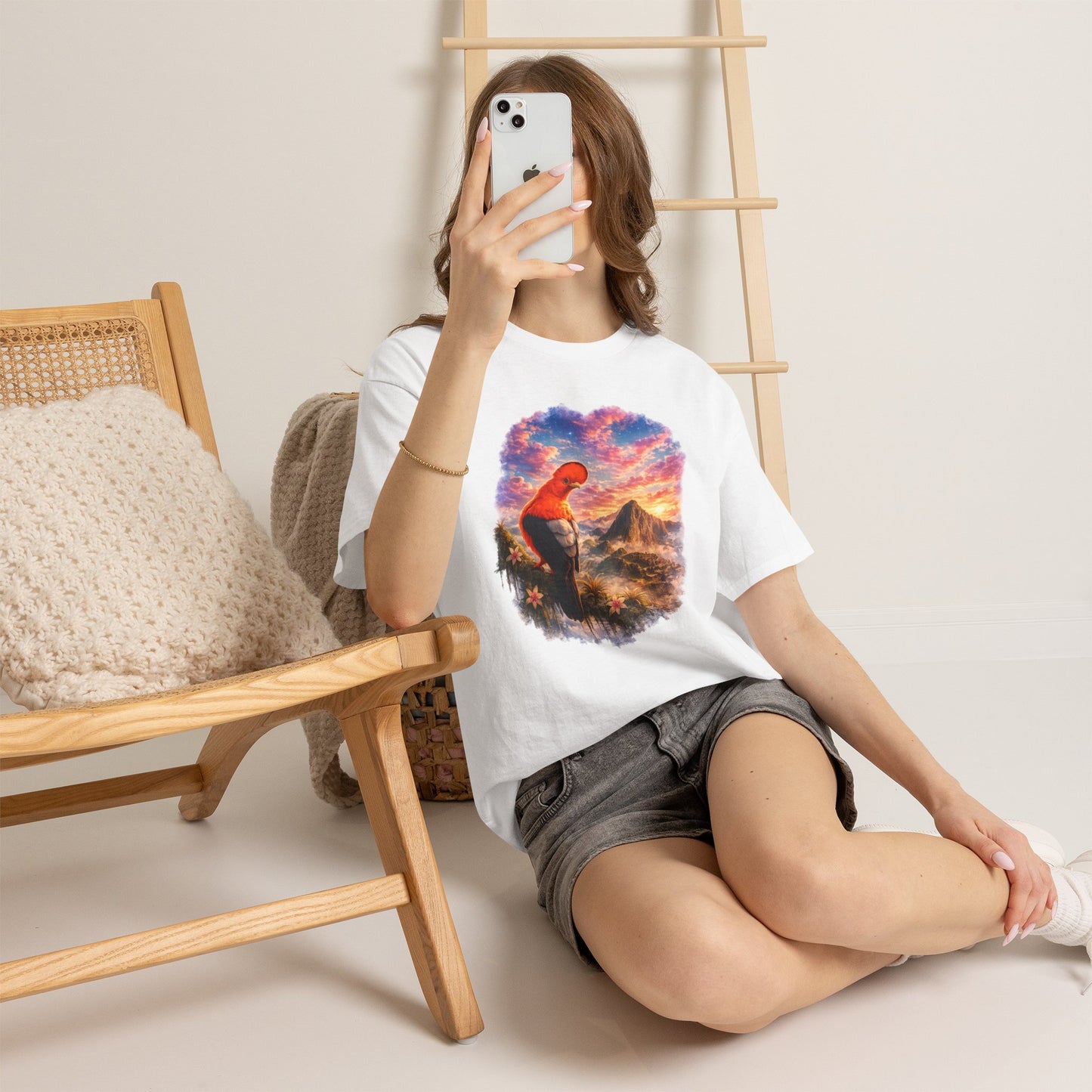 Spirit of the Andes – Machu Picchu Bird T-Shirt | Nature Graphic Tee
