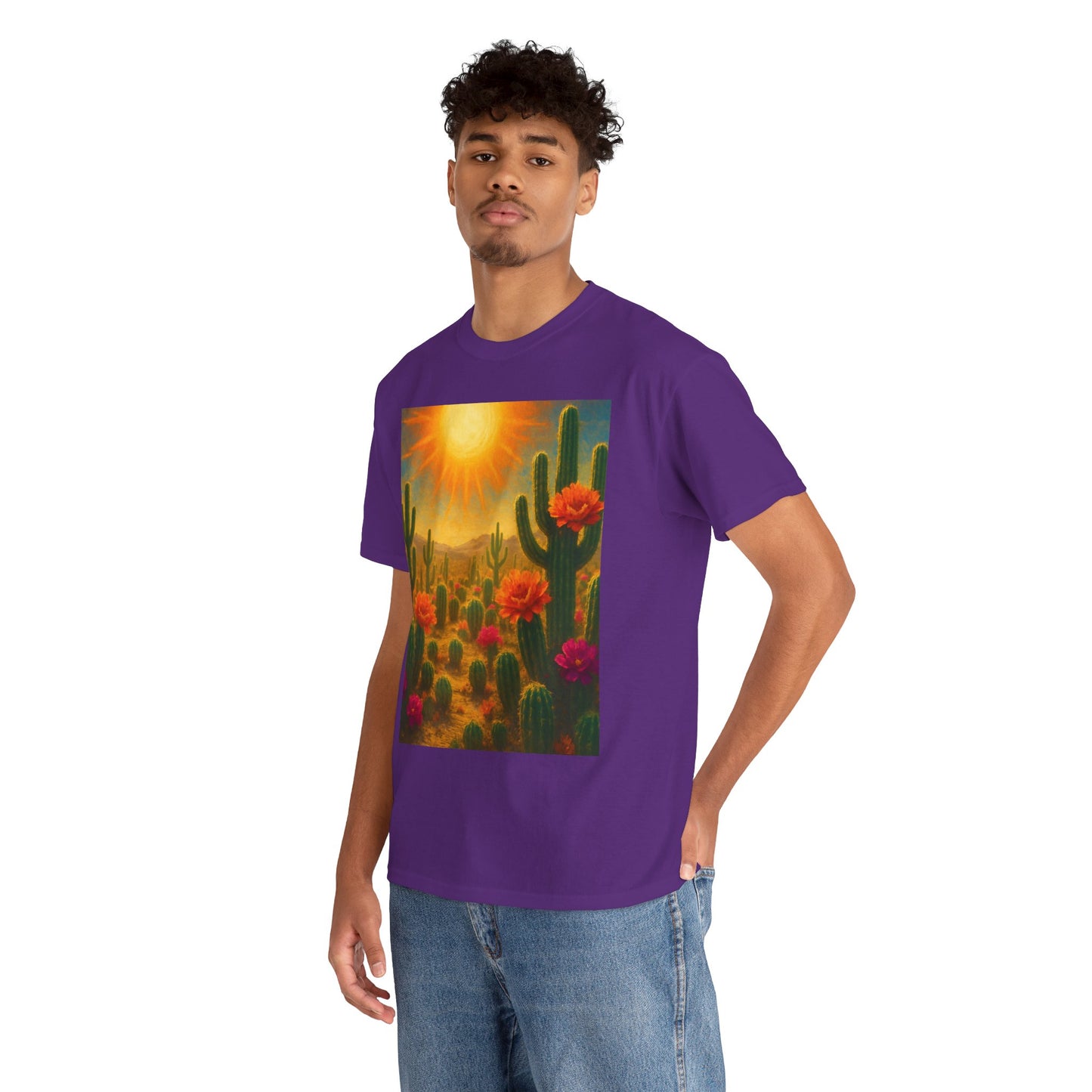 Desert Bloom T-Shirt – Minimalist Nature Aesthetic Tee