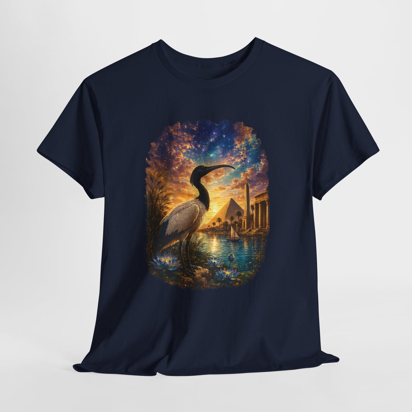Spirit of Ancient Egypt – Sacred Ibis Nature T-Shirt | Egyptian Wildlife Graphic Tee