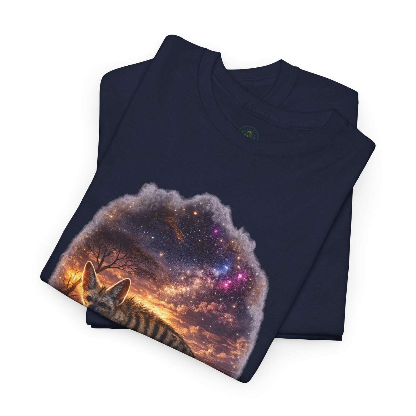 Aardwolf T-Shirt – Mystic Night Wildlife Design | Rare Cosmic Animal Graphic Tee