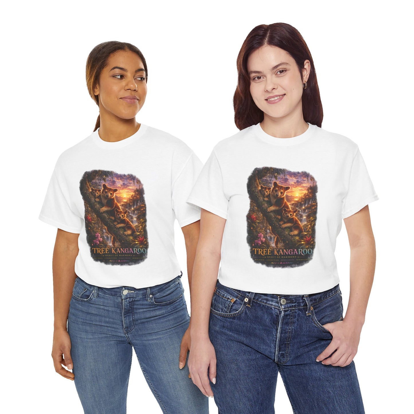 Tree Kangaroo T-Shirt – Mystic Forest Wildlife Design | Rare Nature Graphic Tee