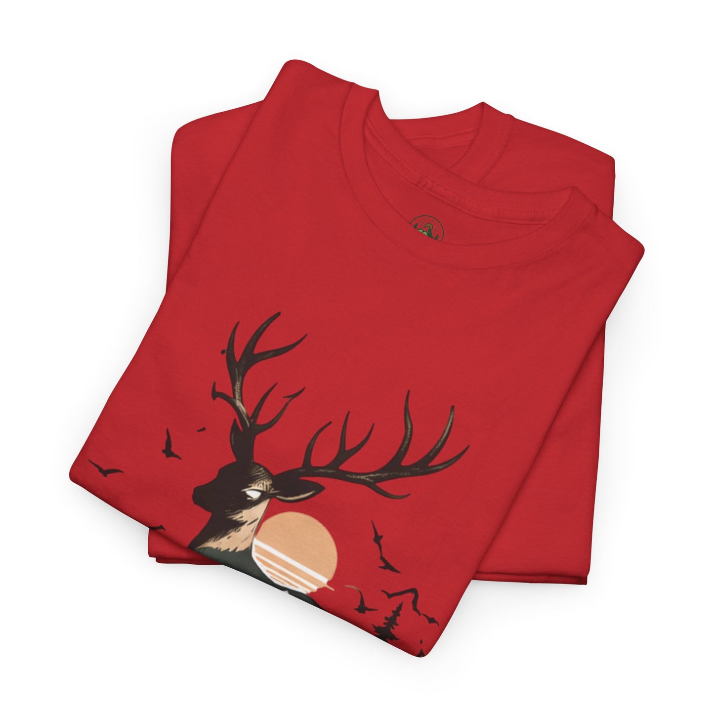 Minimalist Deer Nature T-Shirt – Forest Wildlife Graphic Tee, Calm Aesthetic Shirt