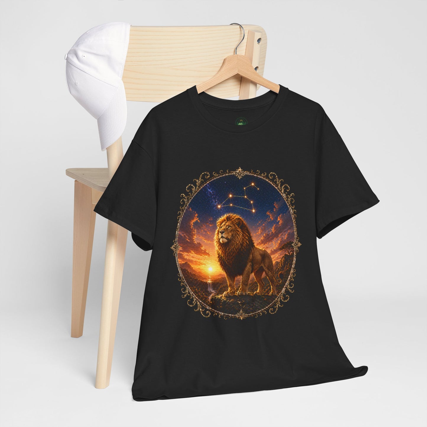 Leo Zodiac T-Shirt – Majestic Lion Cosmic Design | Bold Astrology Power Tee