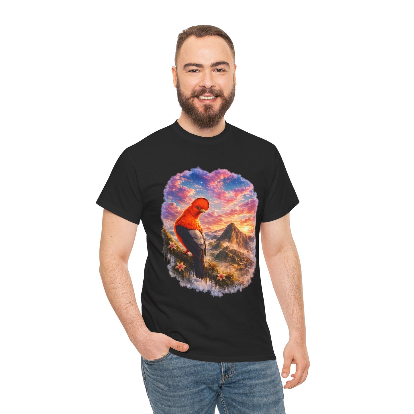 Spirit of the Andes – Machu Picchu Bird T-Shirt | Nature Graphic Tee