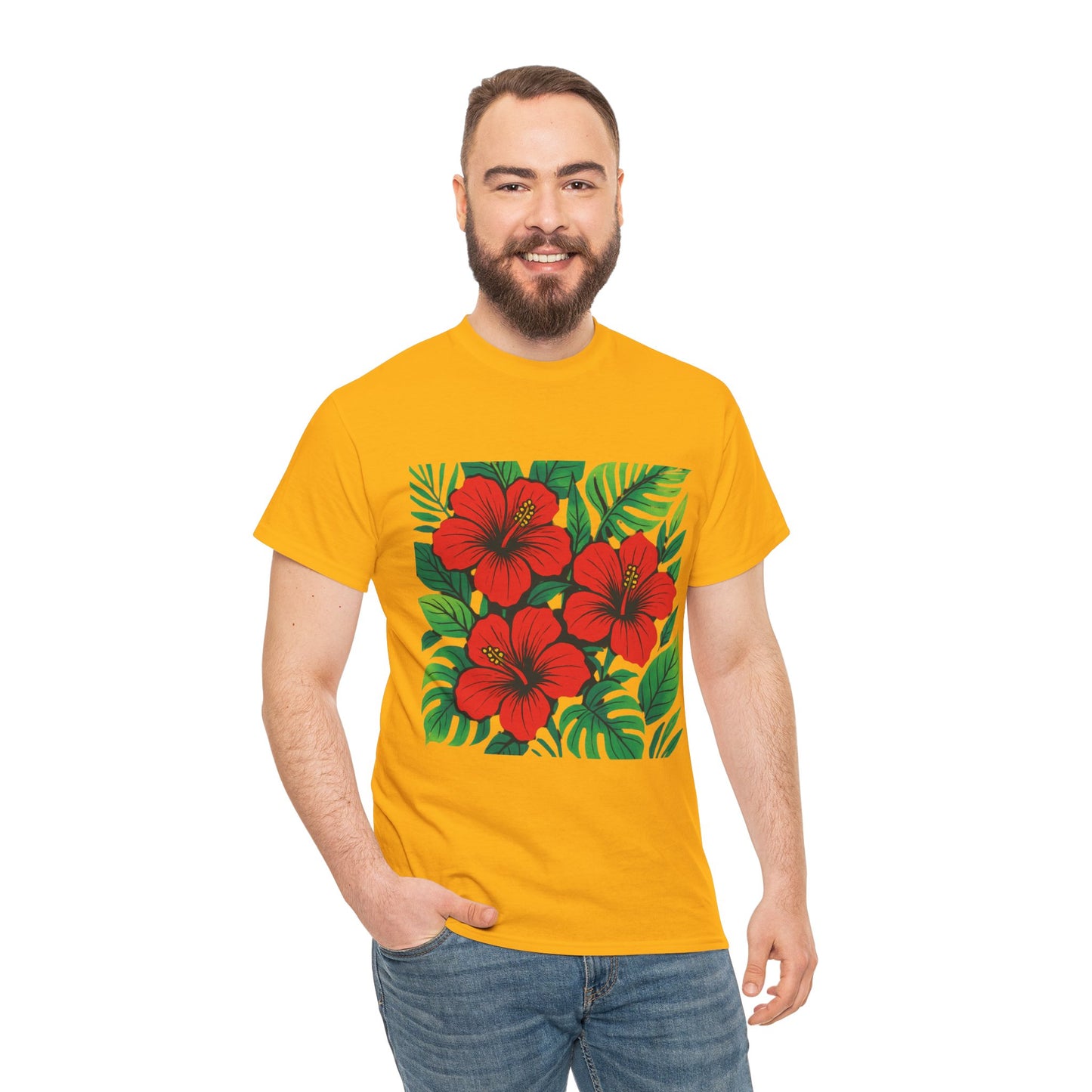 Tropical Hibiscus Flower T-Shirt – Summer Vibe Aesthetic Tee