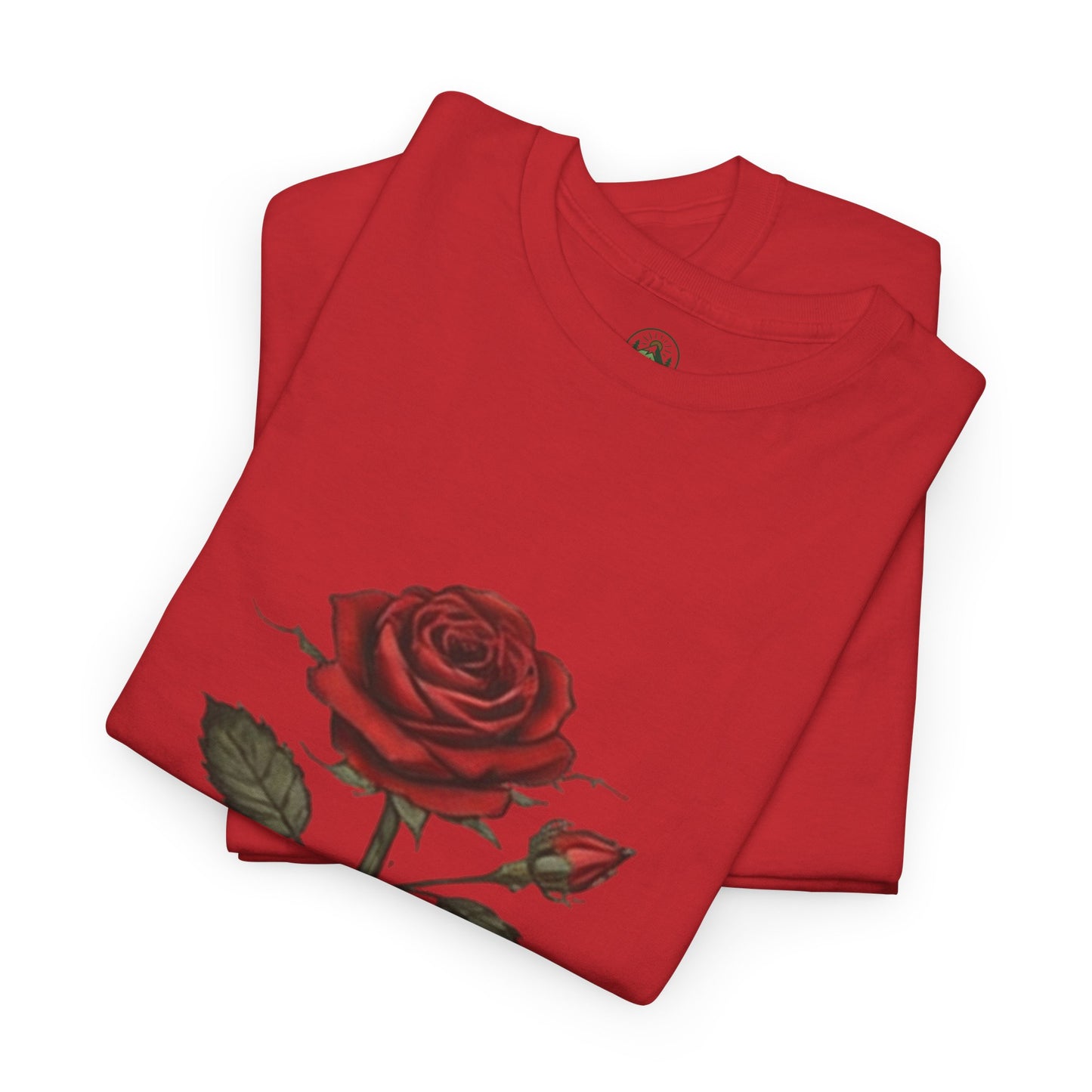 Stay Rooted Rose T-Shirt – Minimalist Nature Graphic Tee, Unisex Botanical Shirt, Nature Lover Gift