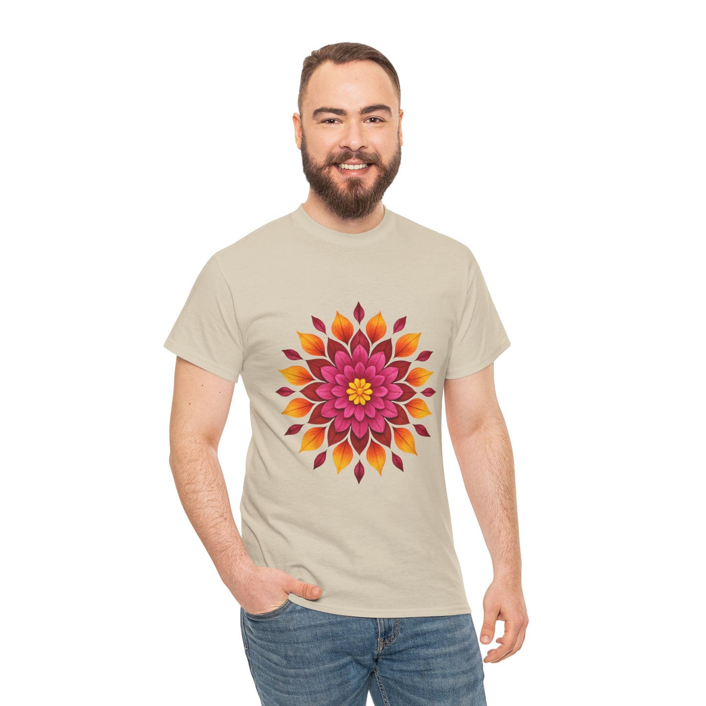 Floral Mandala T- Shirt -Boho Flower Aesthetic Tee