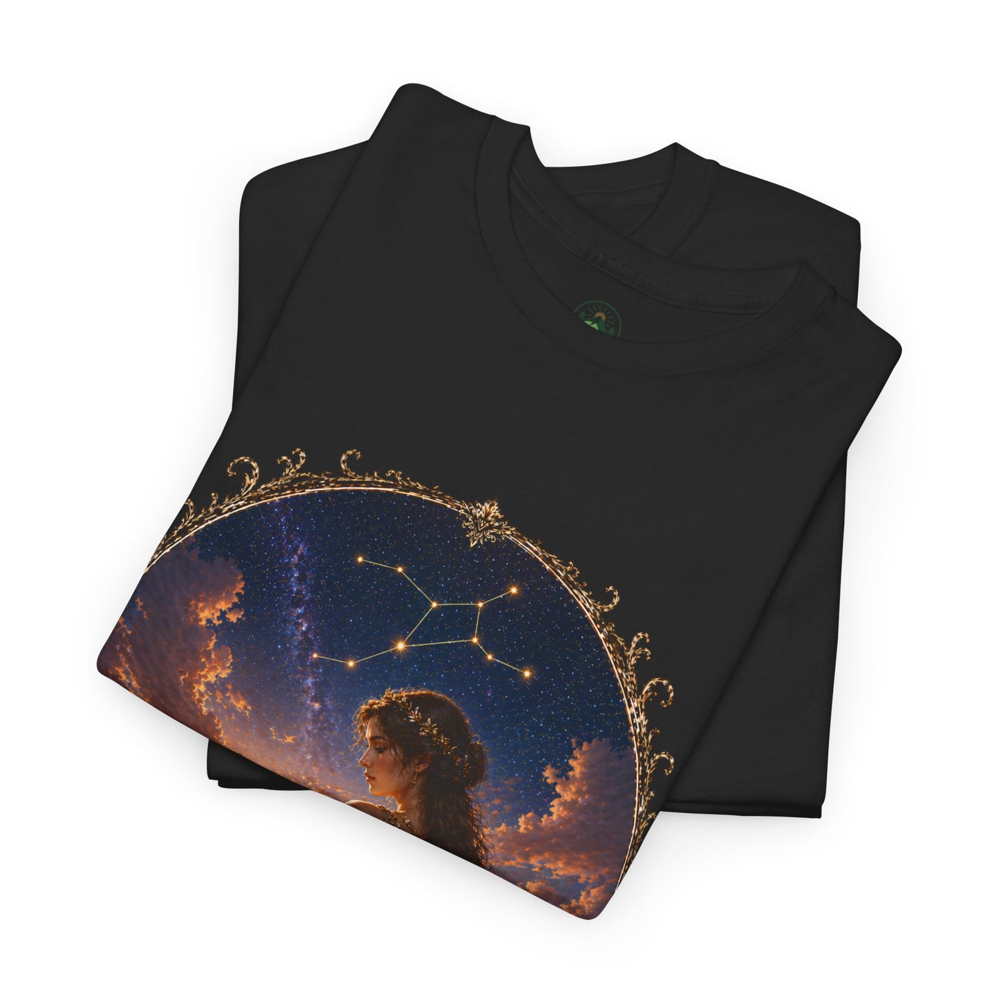 Virgo Zodiac T-Shirt – Minimalist Maiden Design | Elegant Astrology & Nature Tee